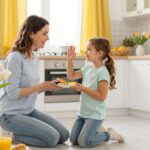 A titkos integetés: ez a megható rituálé segít az anyának és kislányának a reggeli elváláskor