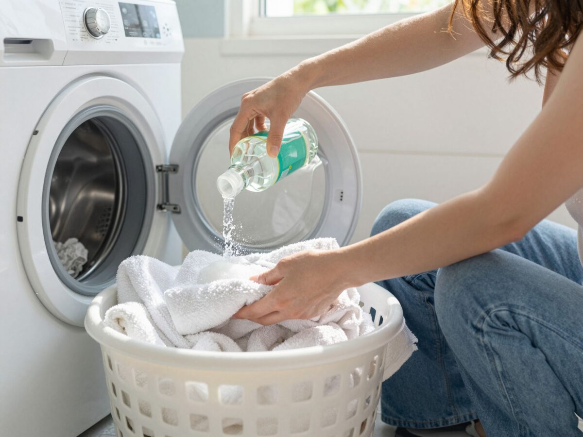 A törölközőmosás helyes lépései: így lesznek tiszták és illatosak ecet és szódabikarbóna segítségével