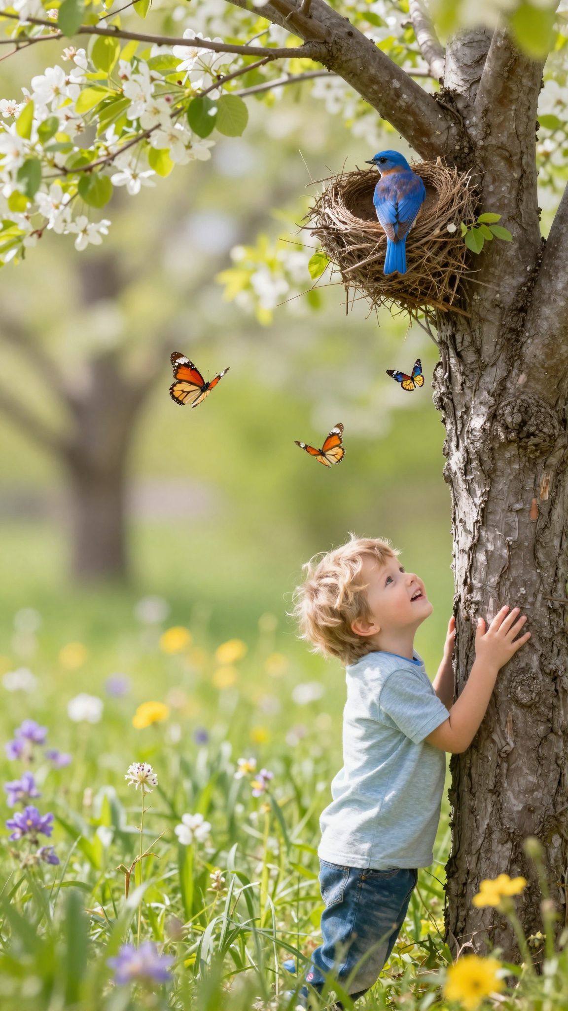 A madarak fészekrakása szimbolizálja az újjászületést.
