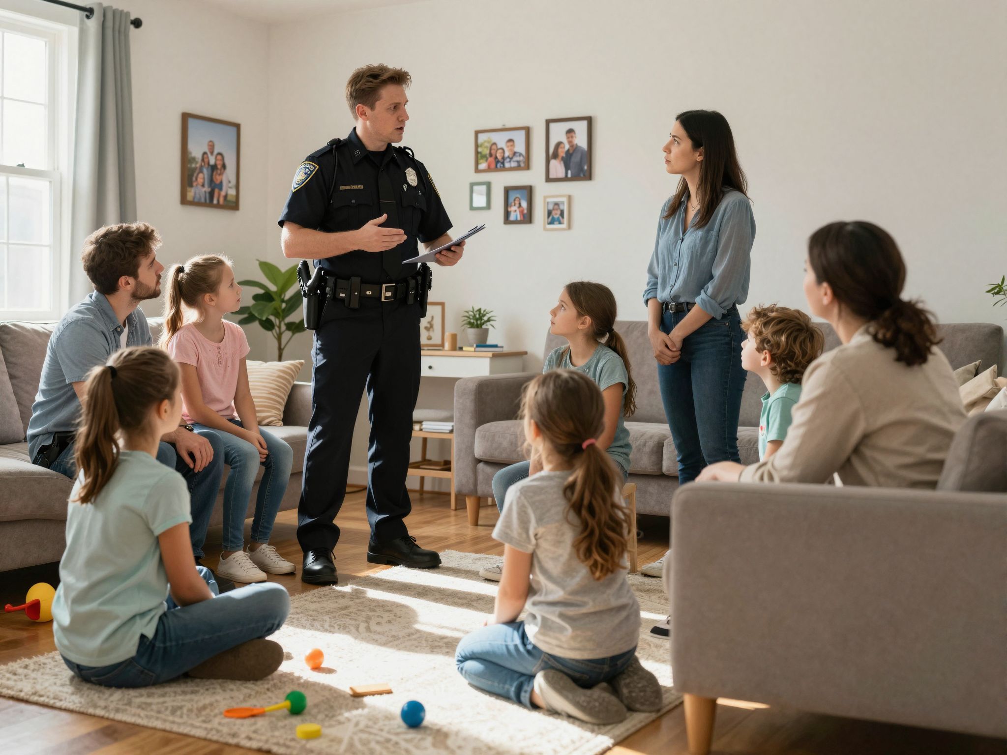 Rendőrség és gyámhivatal közreműködése a gyerekvédelem érdekében.