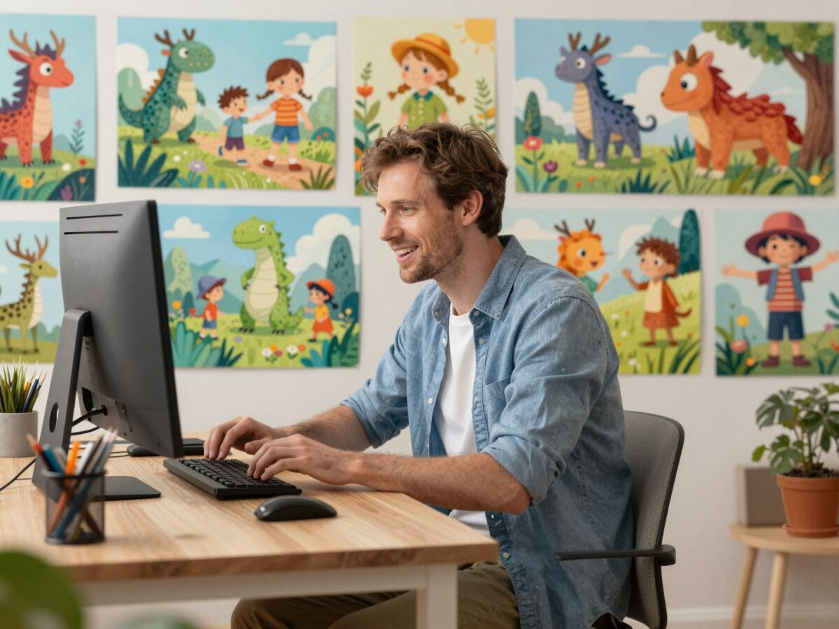 Apa a photoshop mestere: így kelti életre gyermekei fantáziavilágát