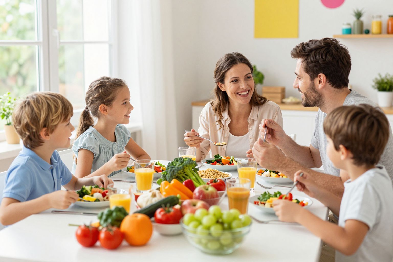 Az egészséges táplálkozás javítja a gyerekek hangulatát.