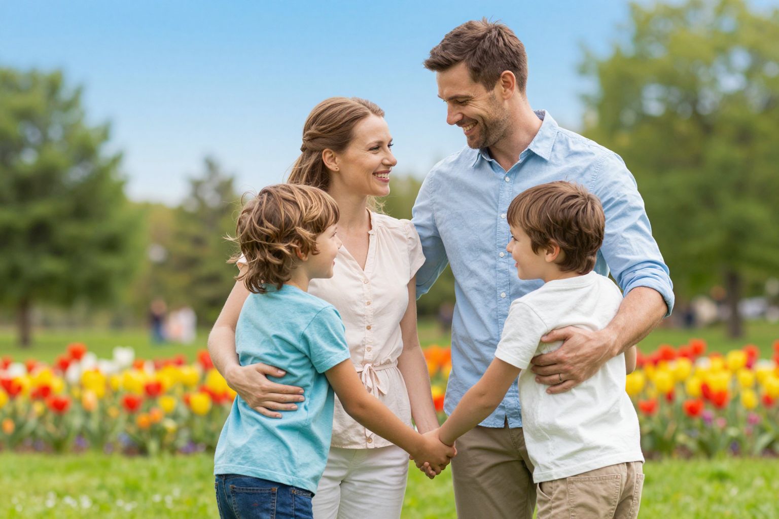 A gyerekek előtt megélt intimitás erősíti a bizalmat.