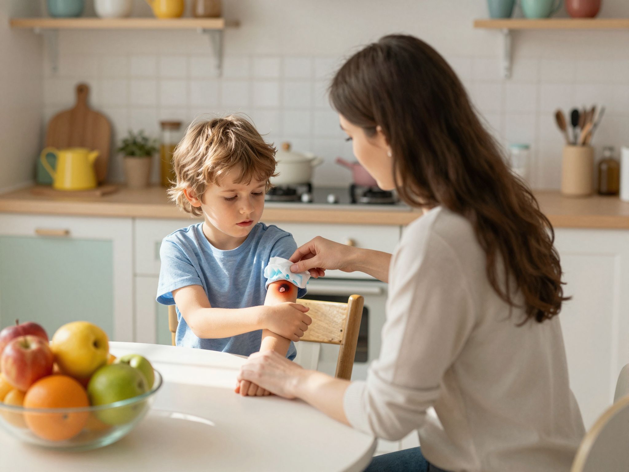 Az azonnali hűtés csökkenti a sérülés súlyosságát.