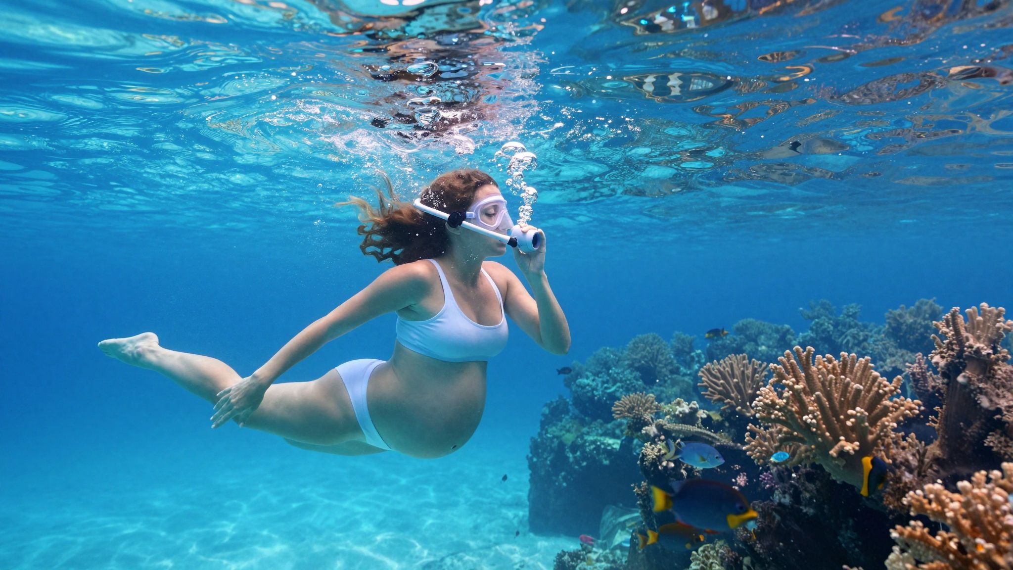 A légzőgyakorlatok segíthetnek a csuklás csökkentésében víz alatt.