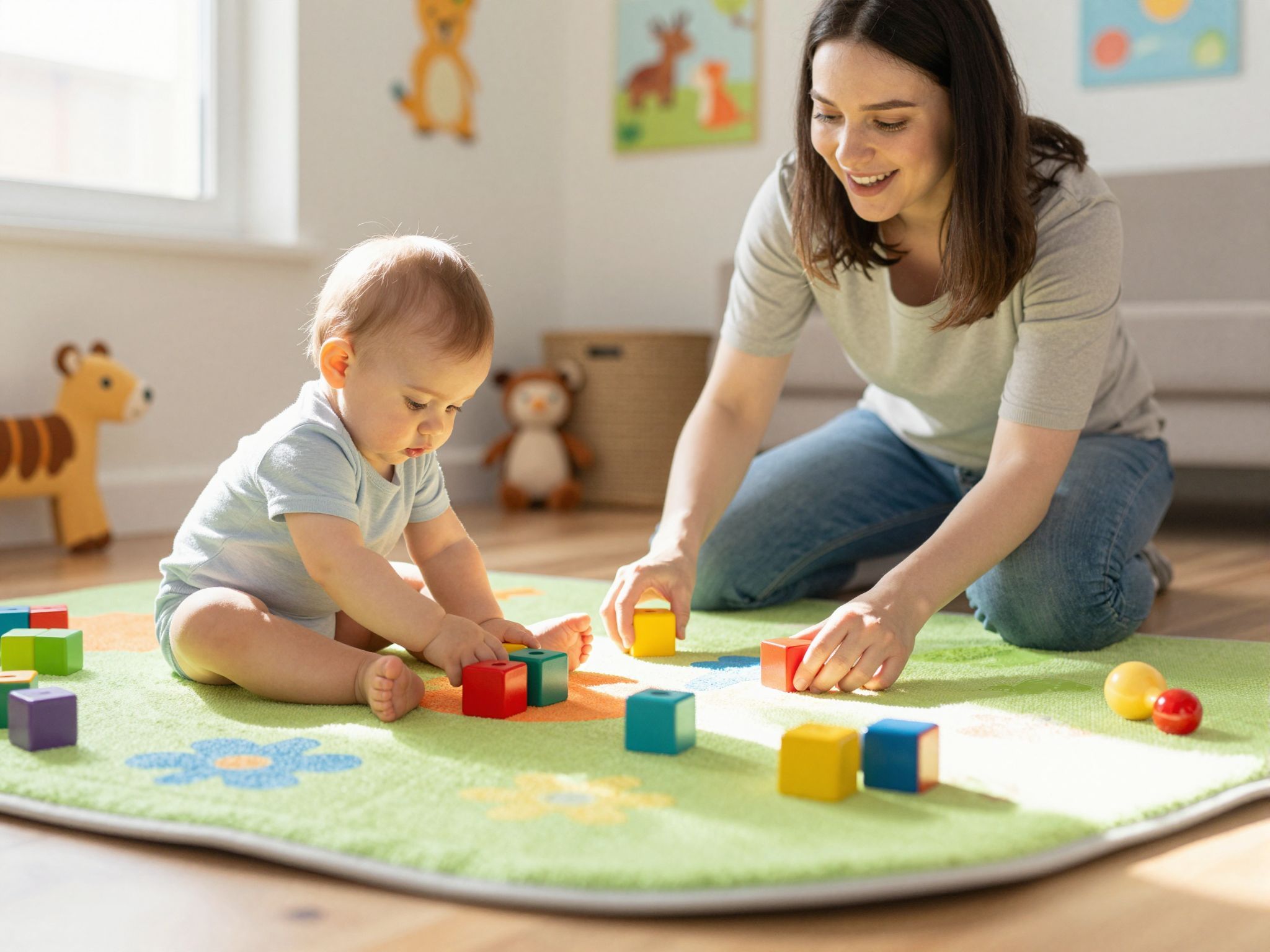 A megfelelő egyensúly fejleszti a baba mozgását.