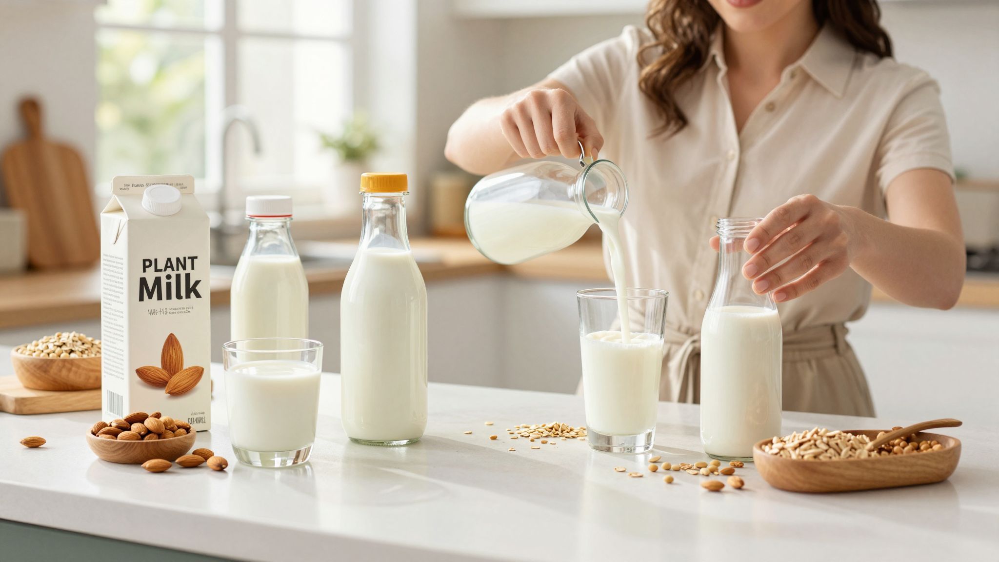 A növényi tejek környezetkímélőbb választás az állati tejhez képest.