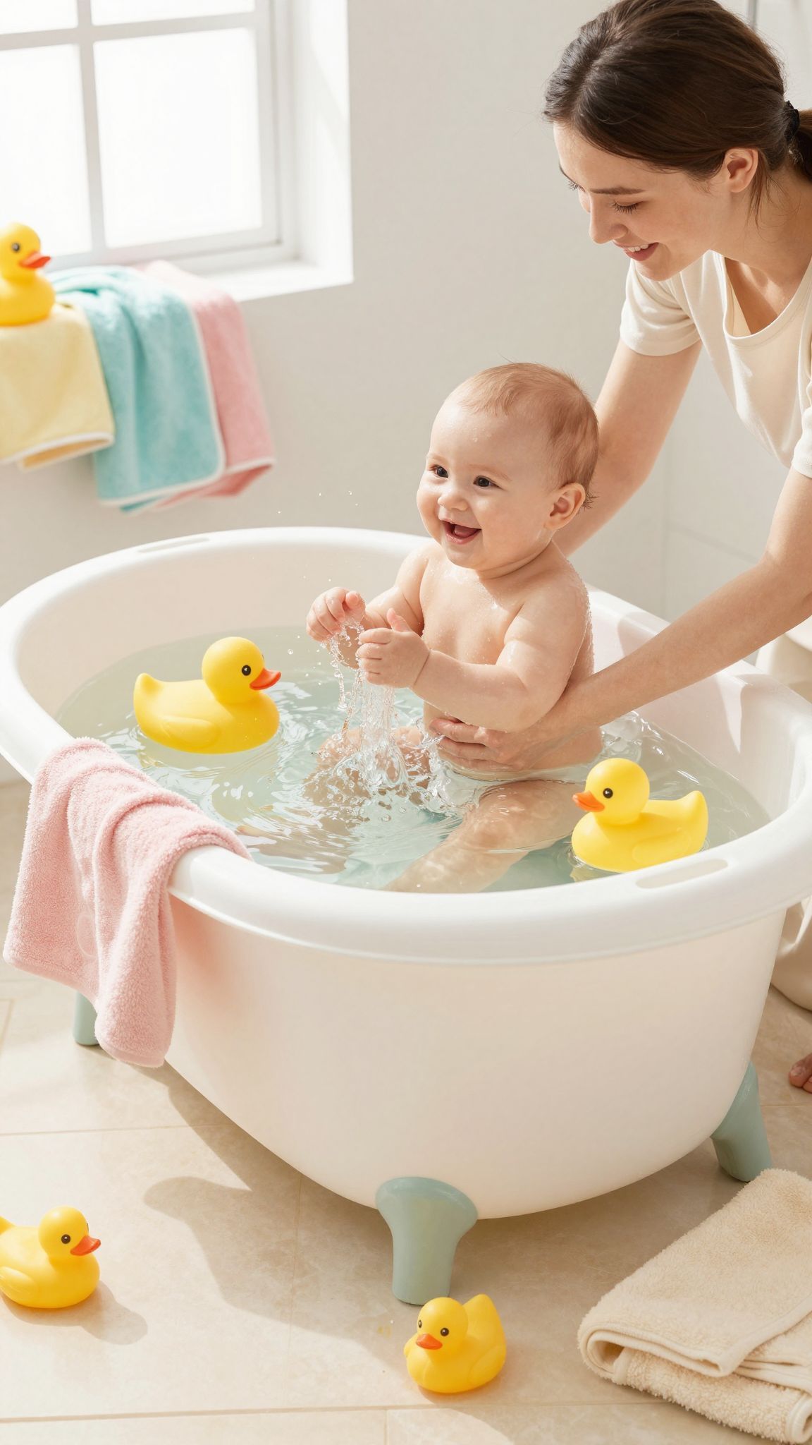 Mindig ellenőrizd a víz hőmérsékletét fürdetés előtt!