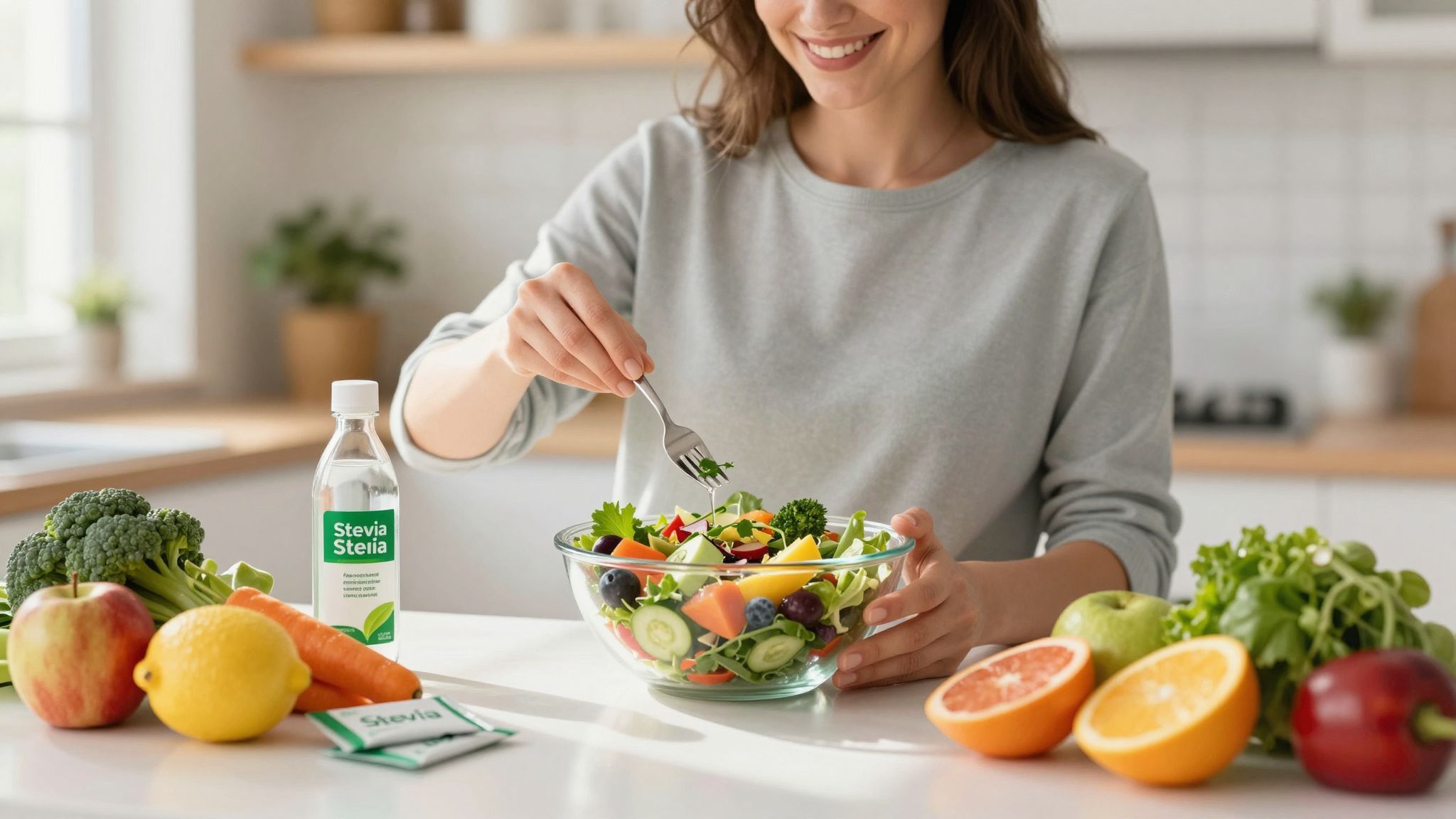 A sztívia támogatja a bélflóra egyensúlyát és egészségét.