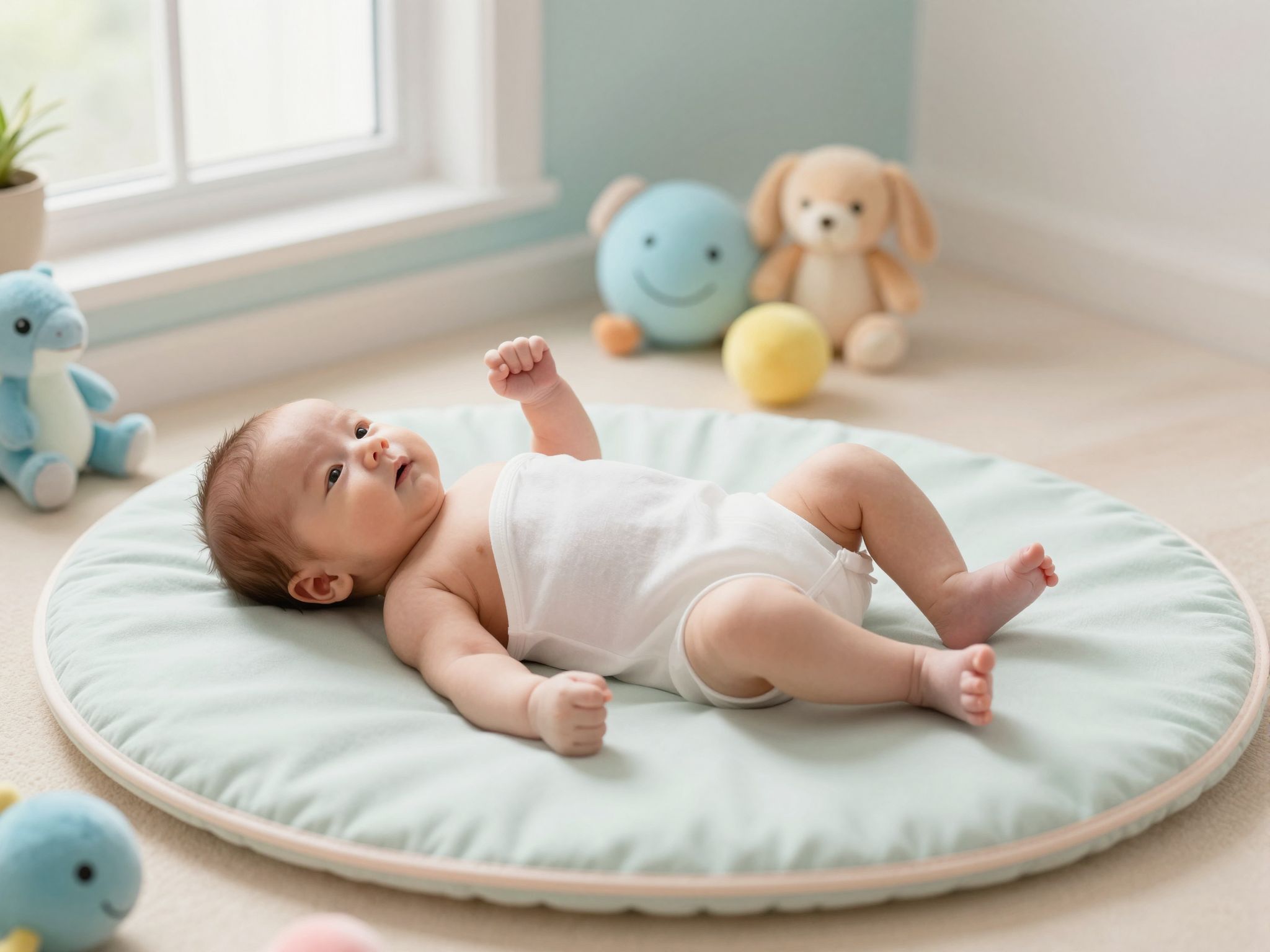 A csecsemők gerince természetesen íves, nem egyenes.