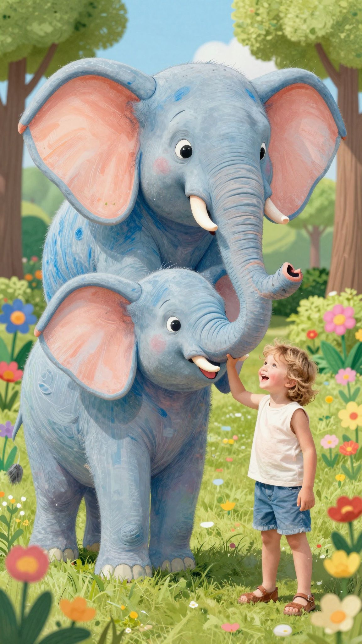 A gyerekrajzok kreativitása lenyűgöző felnőtt ábrázolásokban.