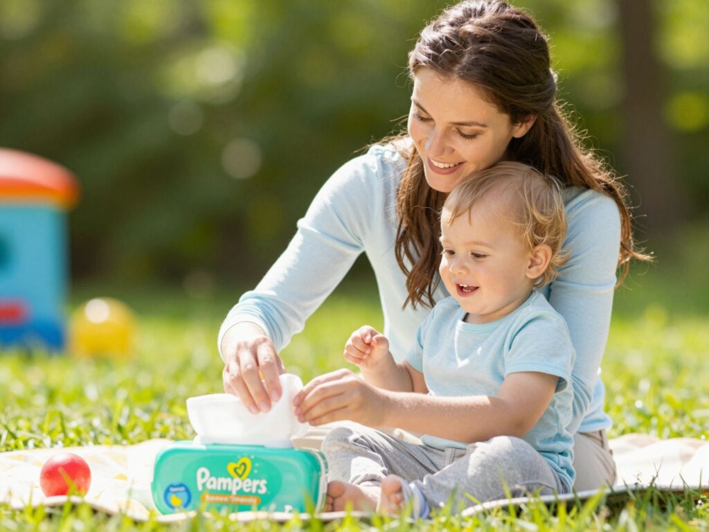 Higiénia útközben: hogyan tartsd tisztán a gyereket a Pampers segítségével?
