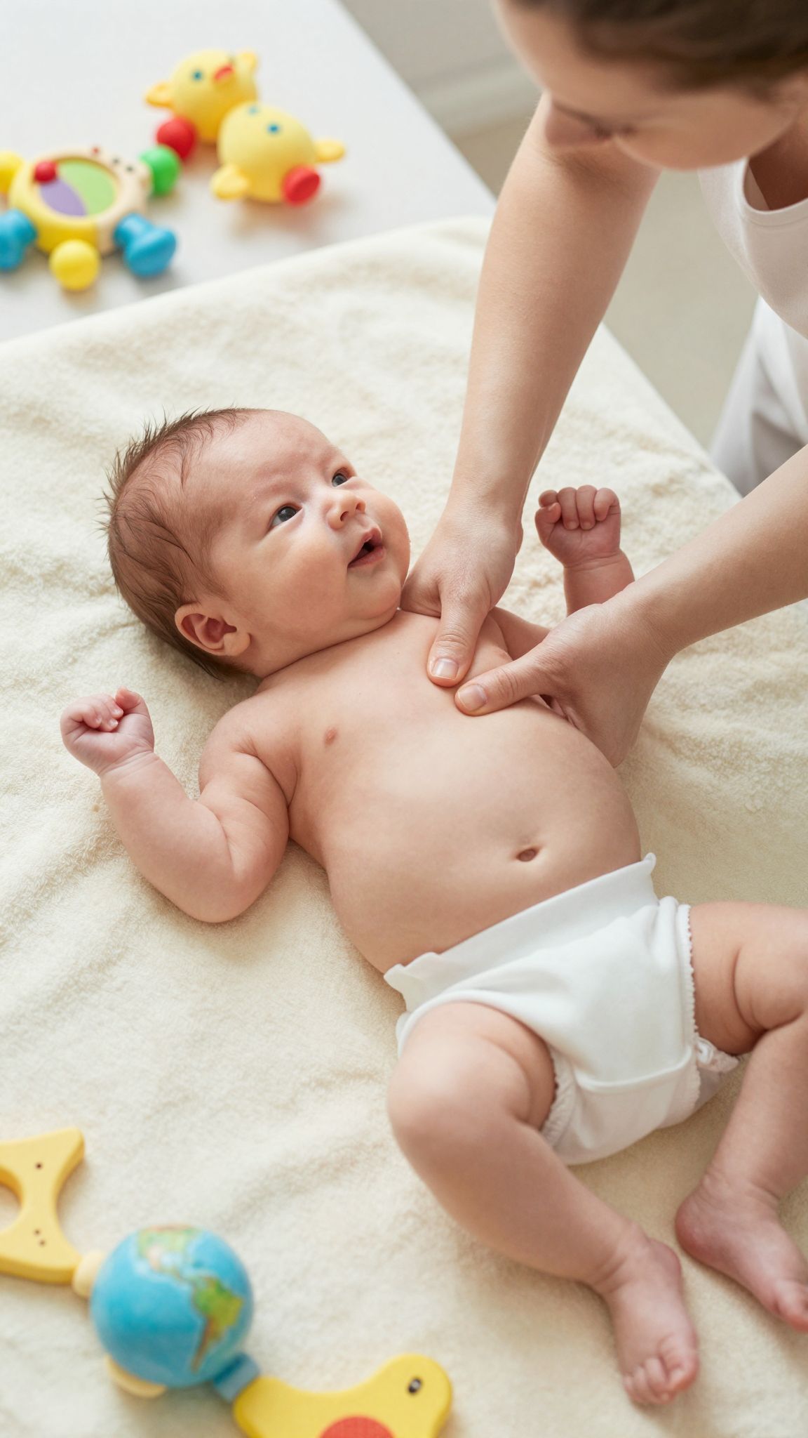 A masszázs csökkentheti a rekeszizom feszültségét újszülötteknél.