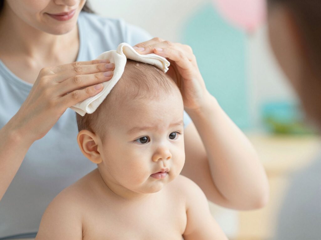Hogyan távolítsd el a koszmót a baba fejbőréről kíméletesen és véglegesen?