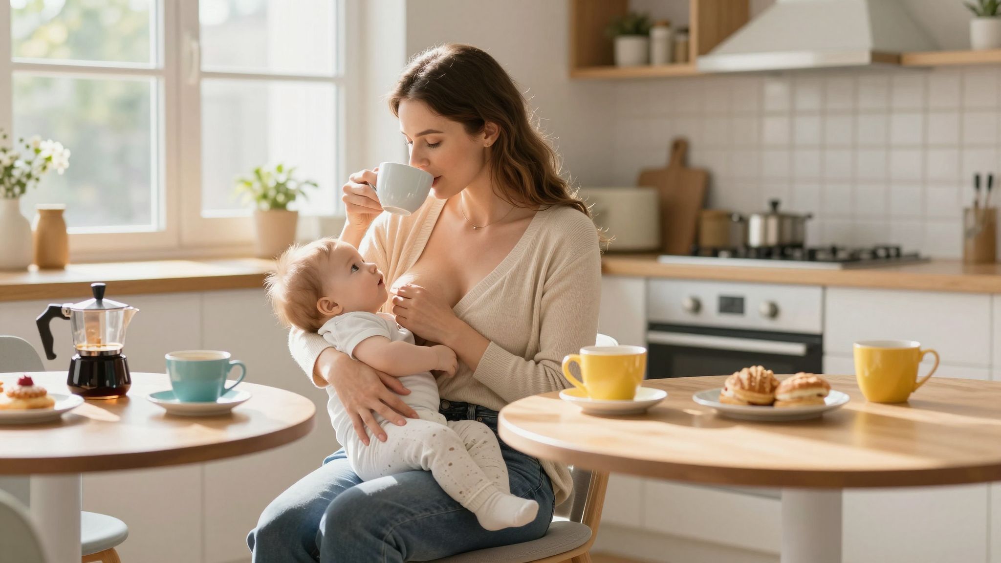 A koffein hosszú távú hatásai szoptatott csecsemőkre változóak.