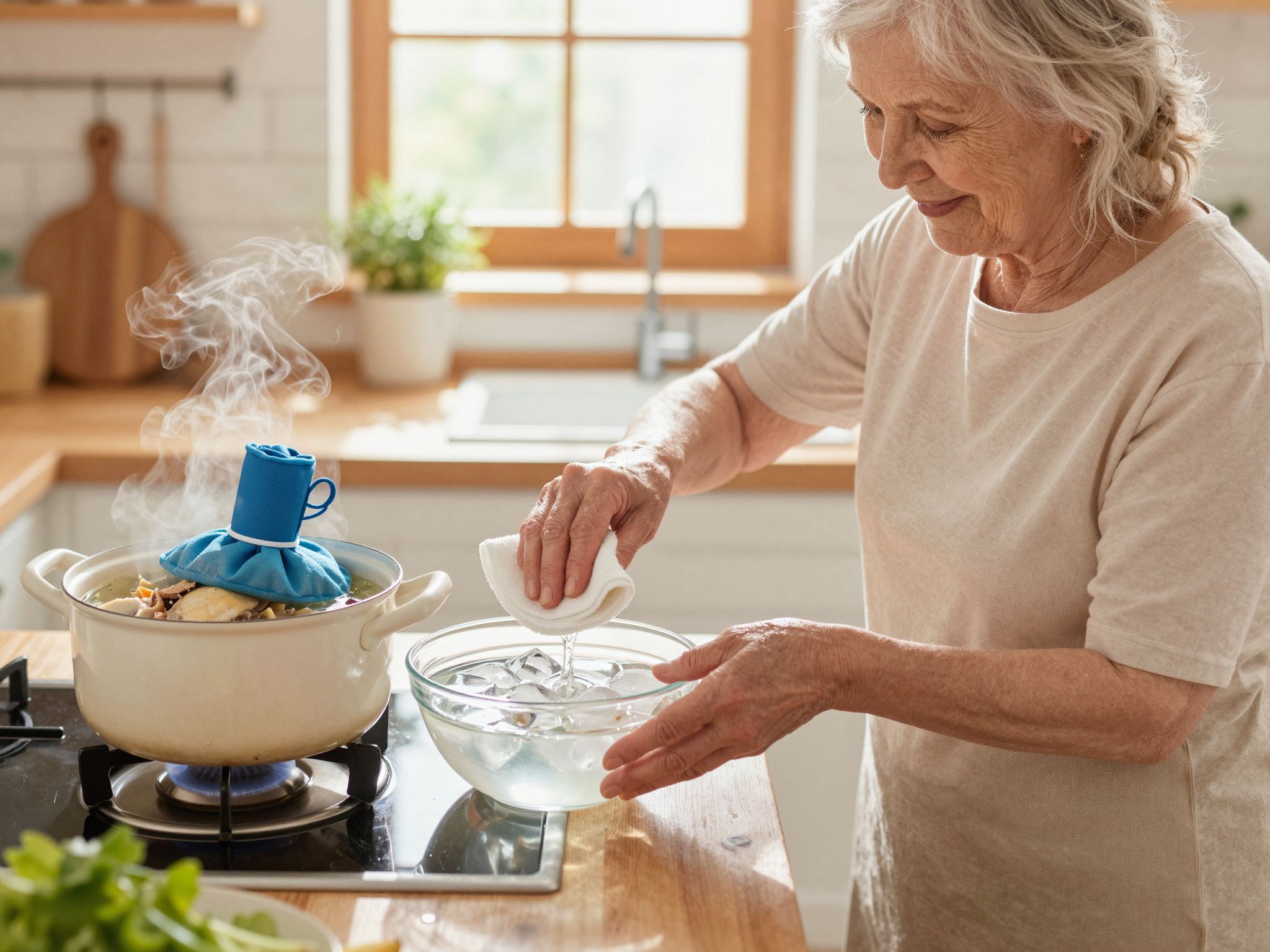 A hűtőfürdő serkenti a vérkeringést és csillapítja a lázat.