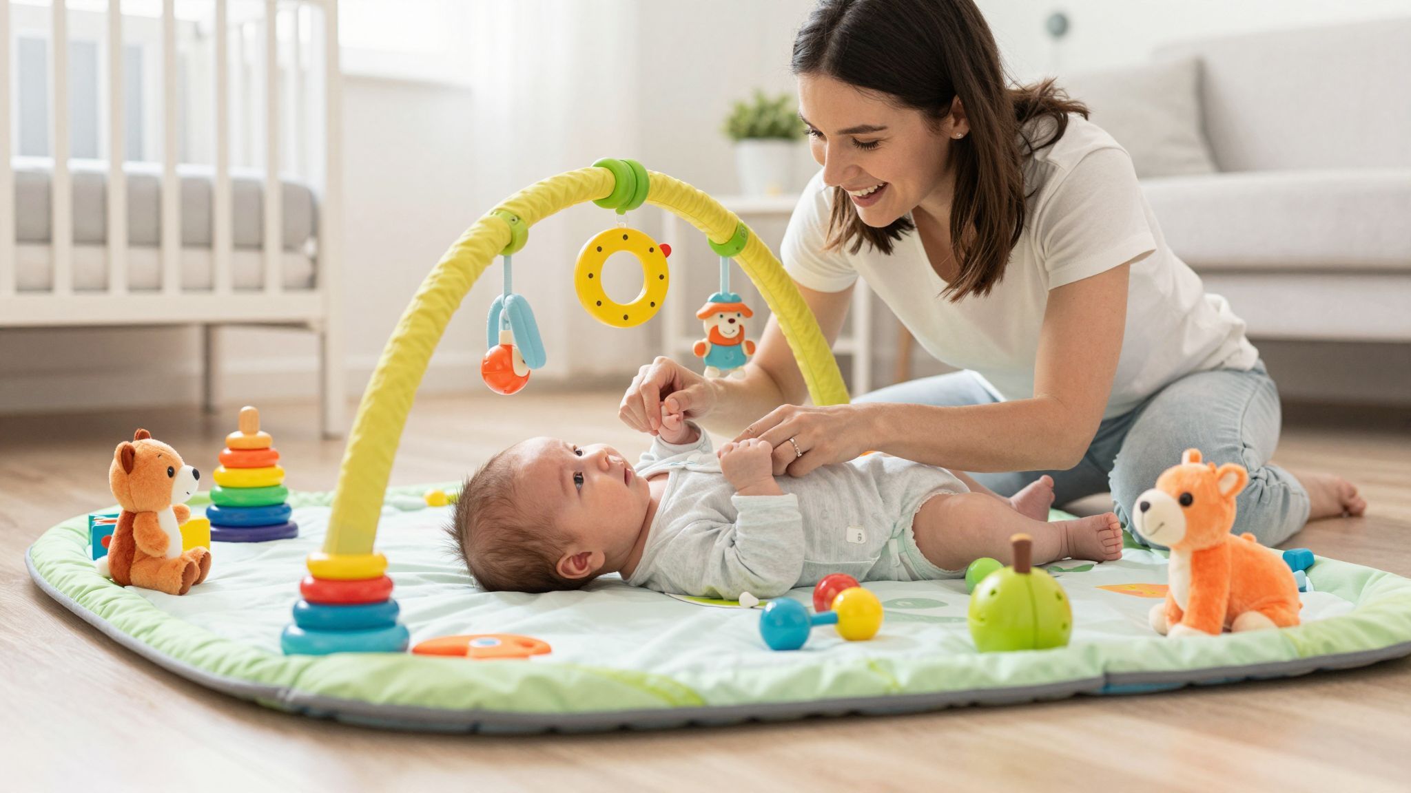 Az újszülöttek játékélménye a kötődés fejlődését segíti.