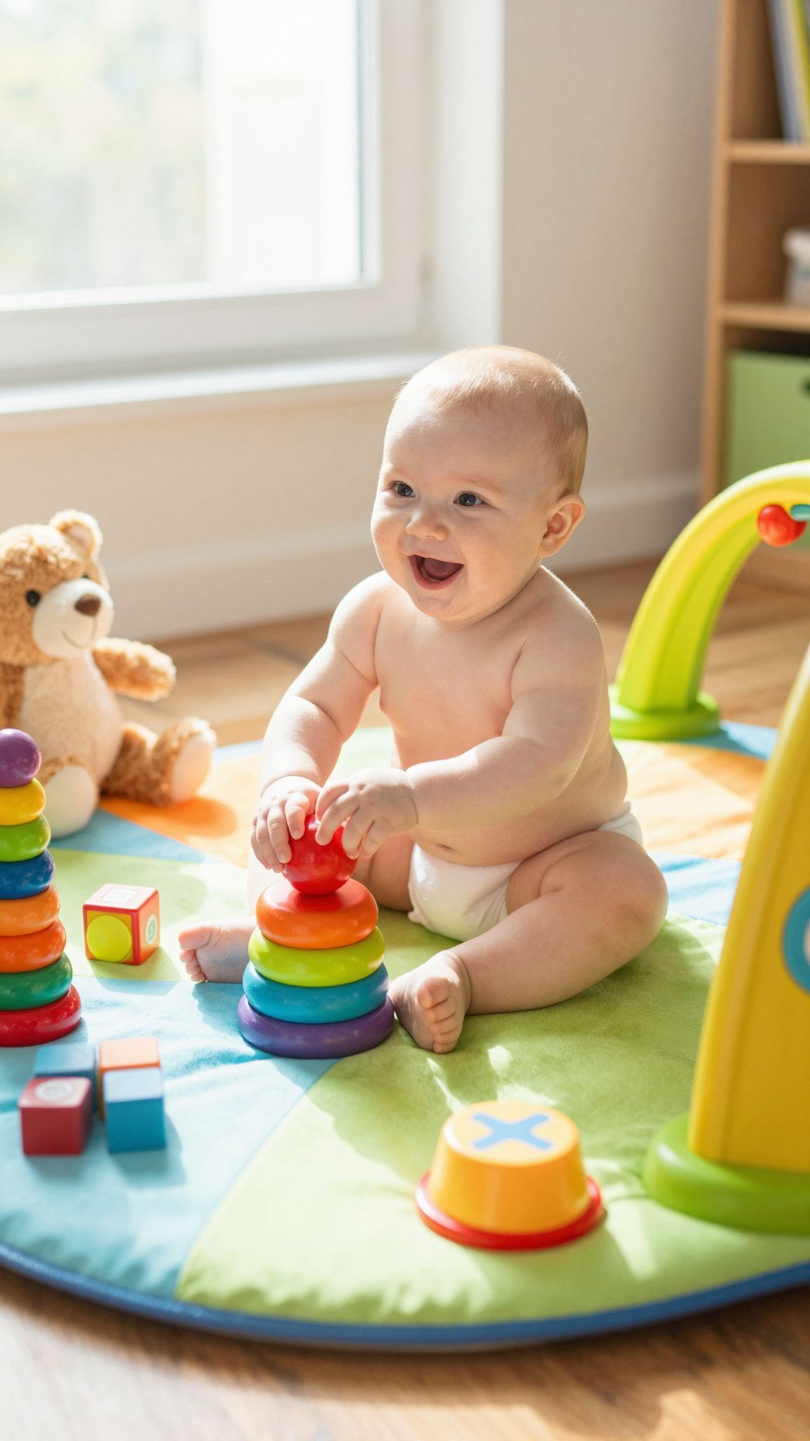 A babák 8 hónaposan már mászni próbálnak.