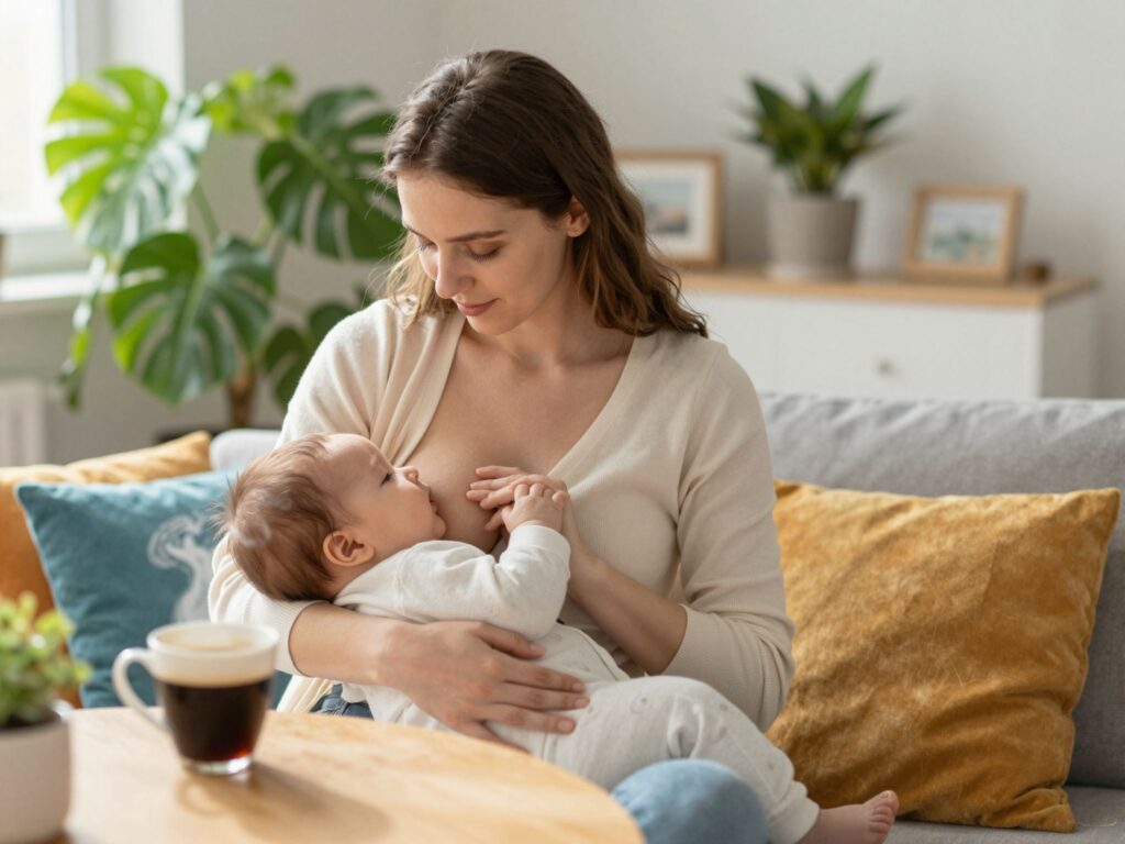 Kávézás szoptatás alatt: mennyi koffein jut át az anyatejbe valójában?