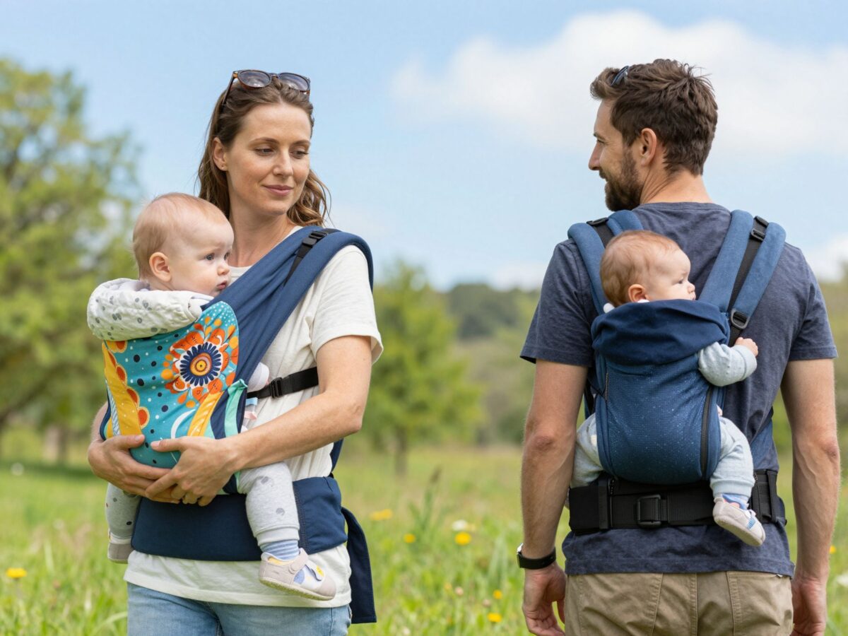 Kendő, karikás, csatos vagy kenguru? A legnépszerűbb babahordozó típusok előnyei és hátrányai