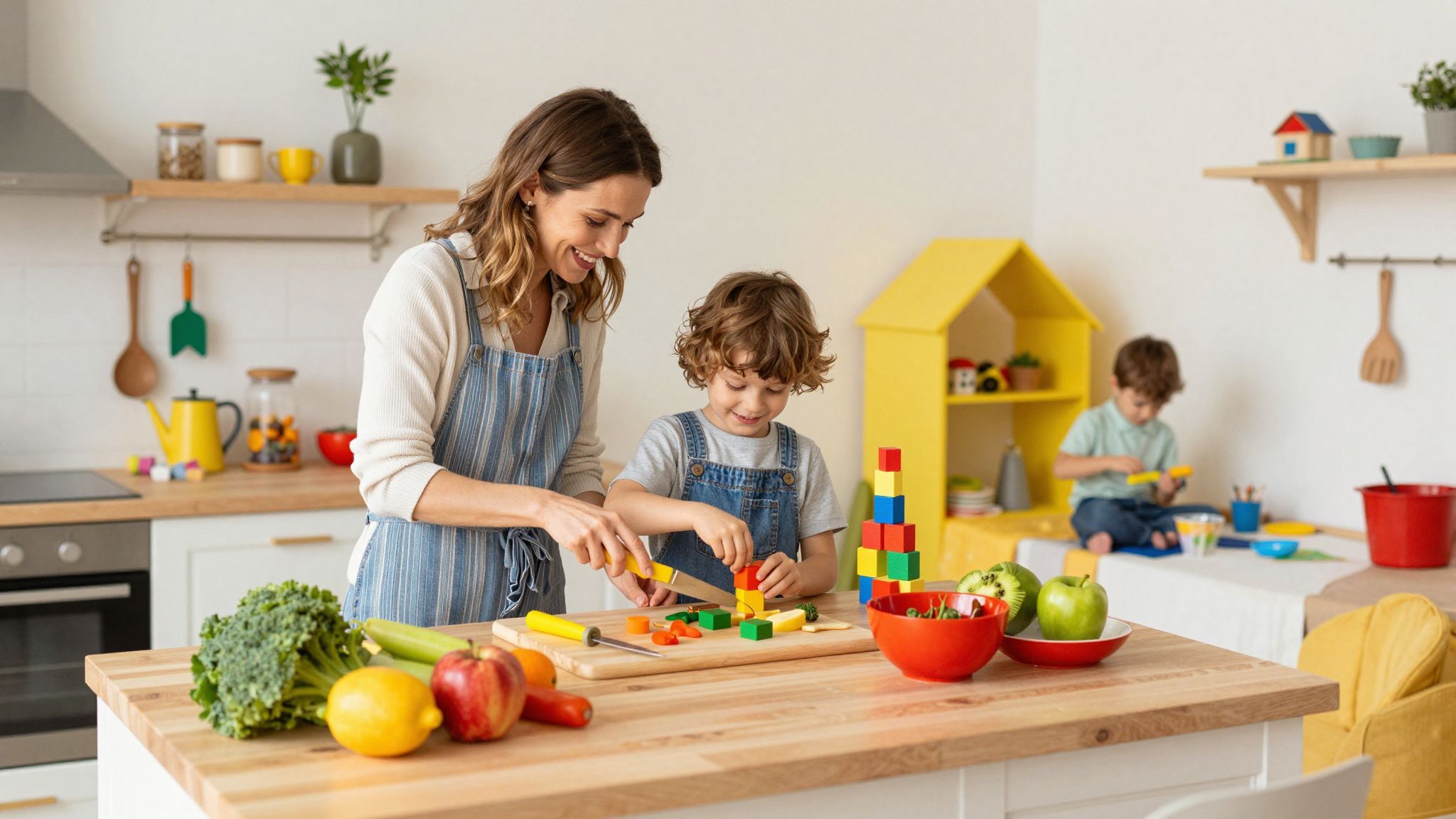 Kreatív konyhai ötletek játékos fejlesztést szolgálnak a gyerekeknek.