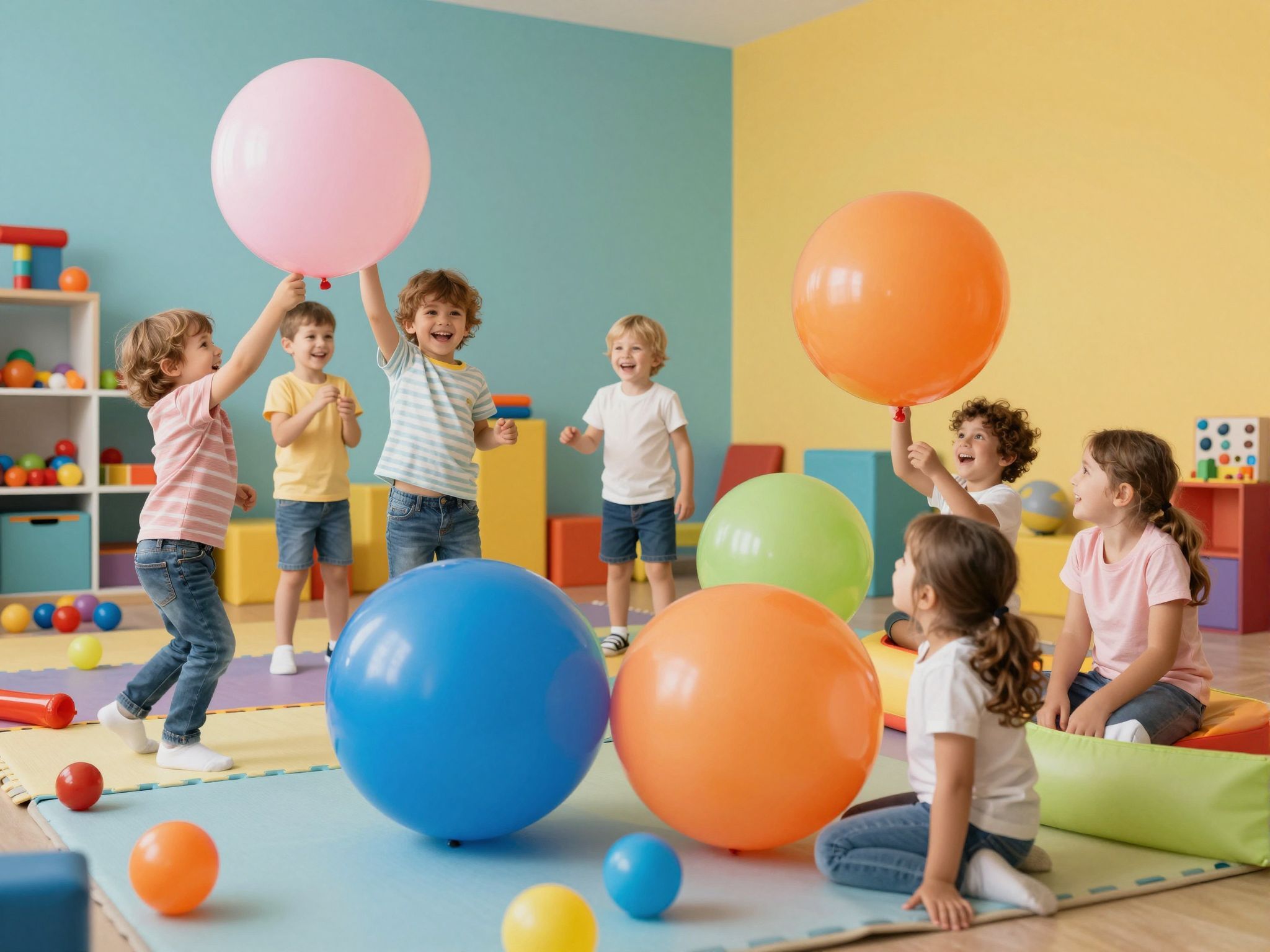 A léggömbök szórakoztató módot kínálnak a mozgásra!