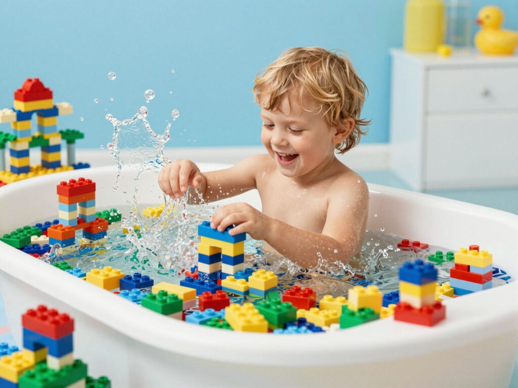 LEGO a fürdőkádban? Új dimenziók a pancsolásban és a kreatív játékban