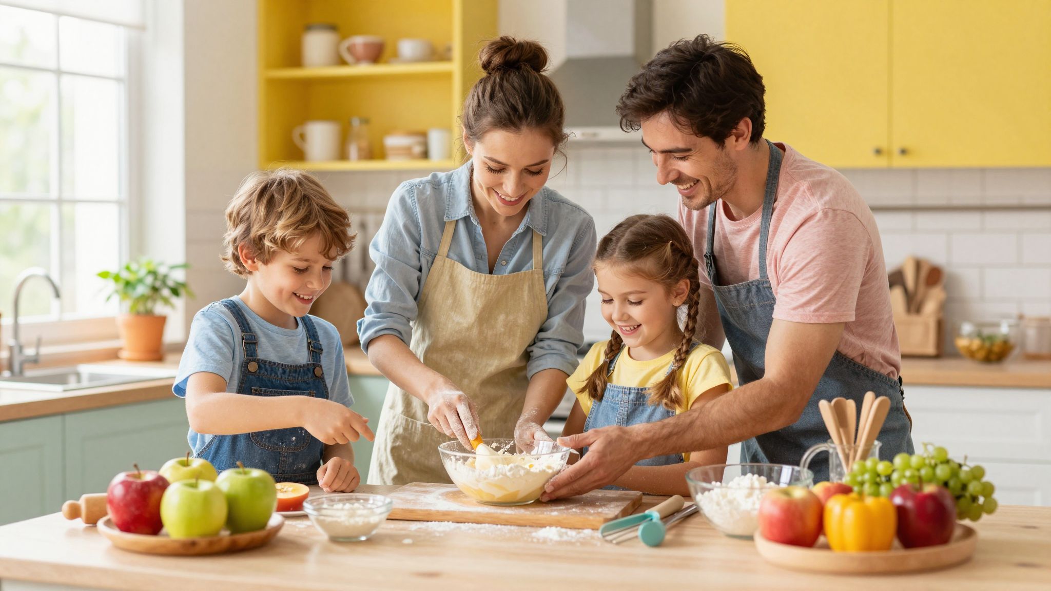 A közös sütés erősíti a családi kötelékeket és kreativitást.