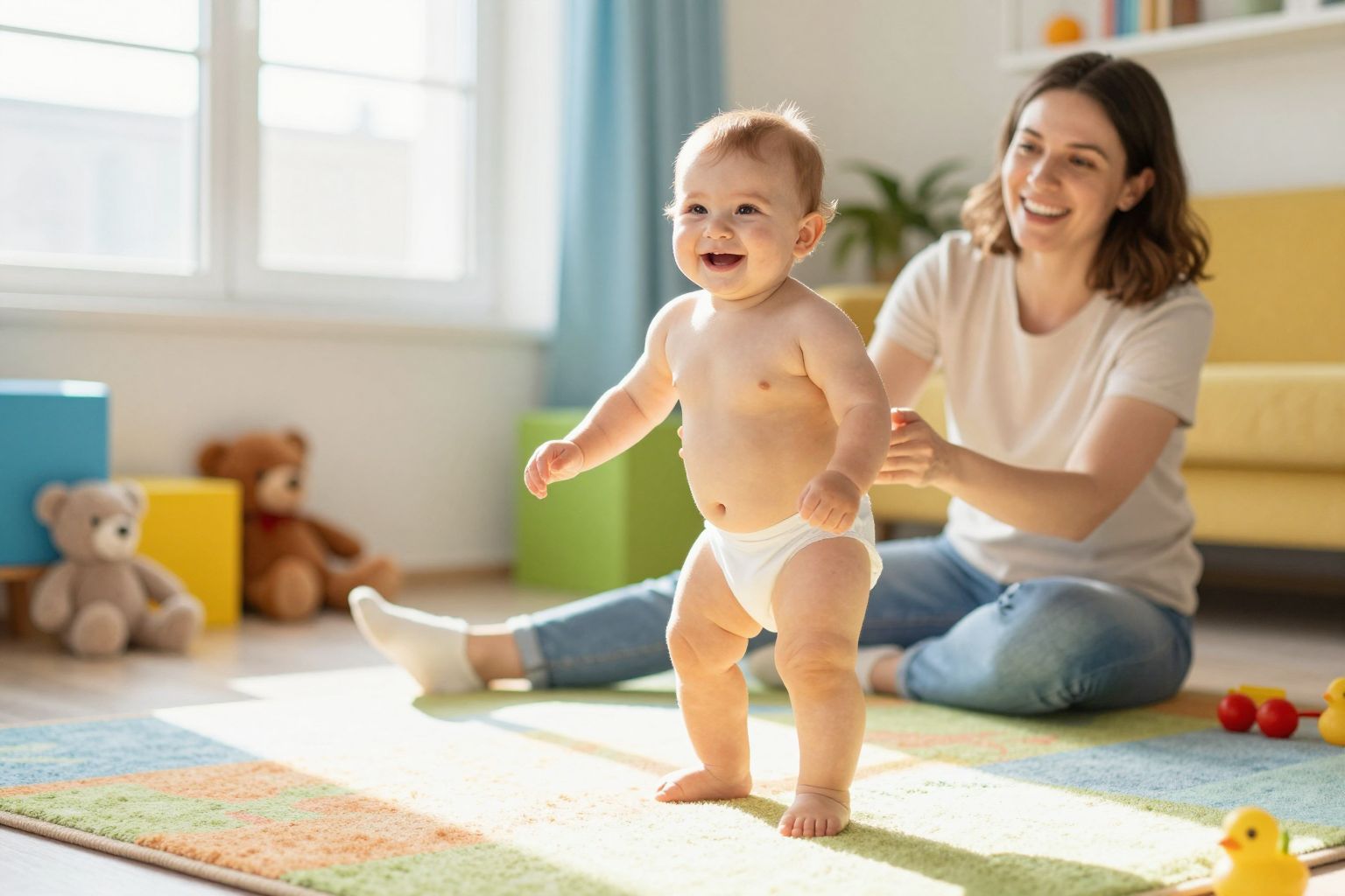 Szakemberhez érdemes fordulni, ha a baba késlekedik a járásban.
