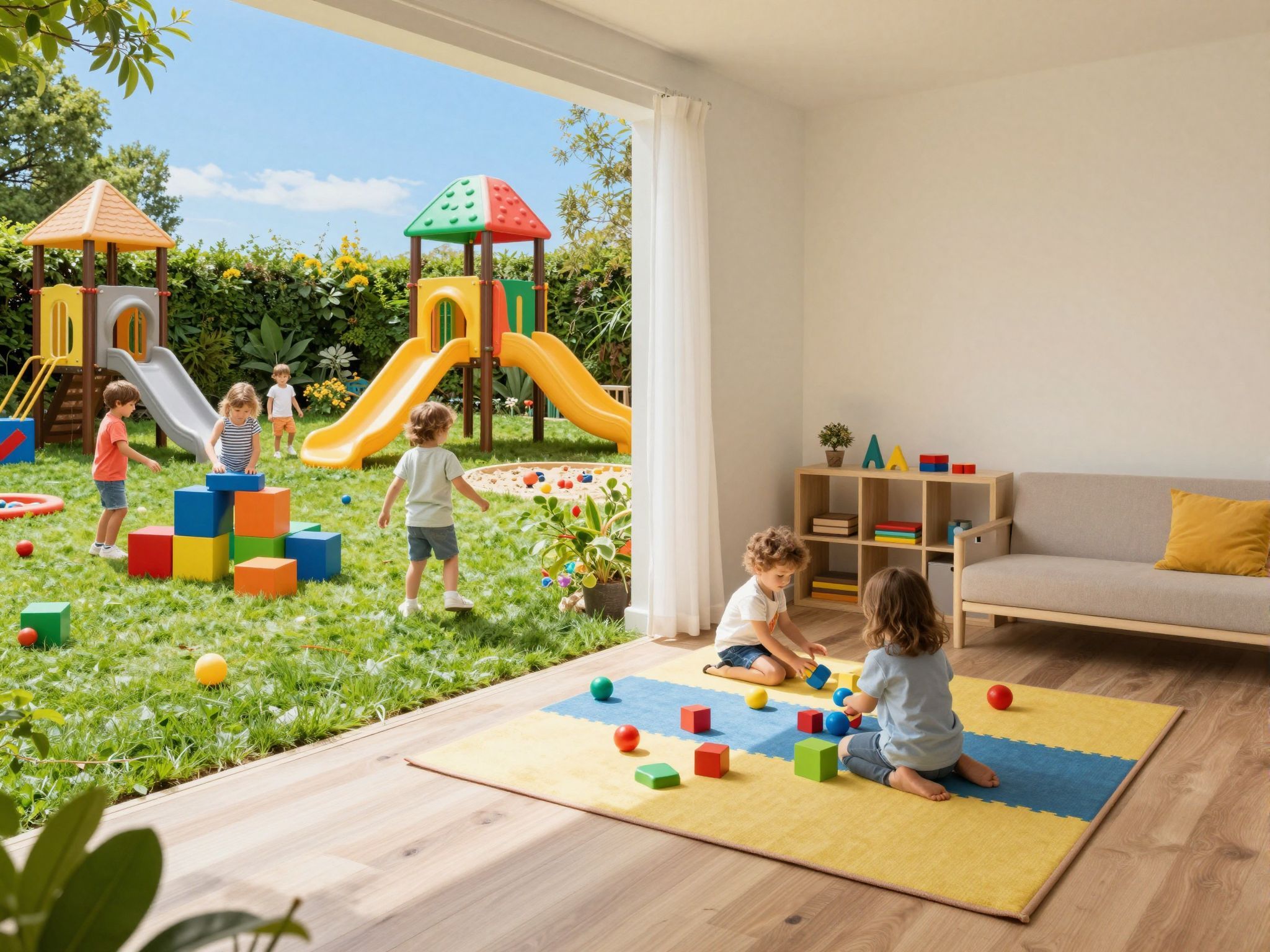 A mozgásfejlesztő játékok segítik a koordináció és egyensúly fejlődését.