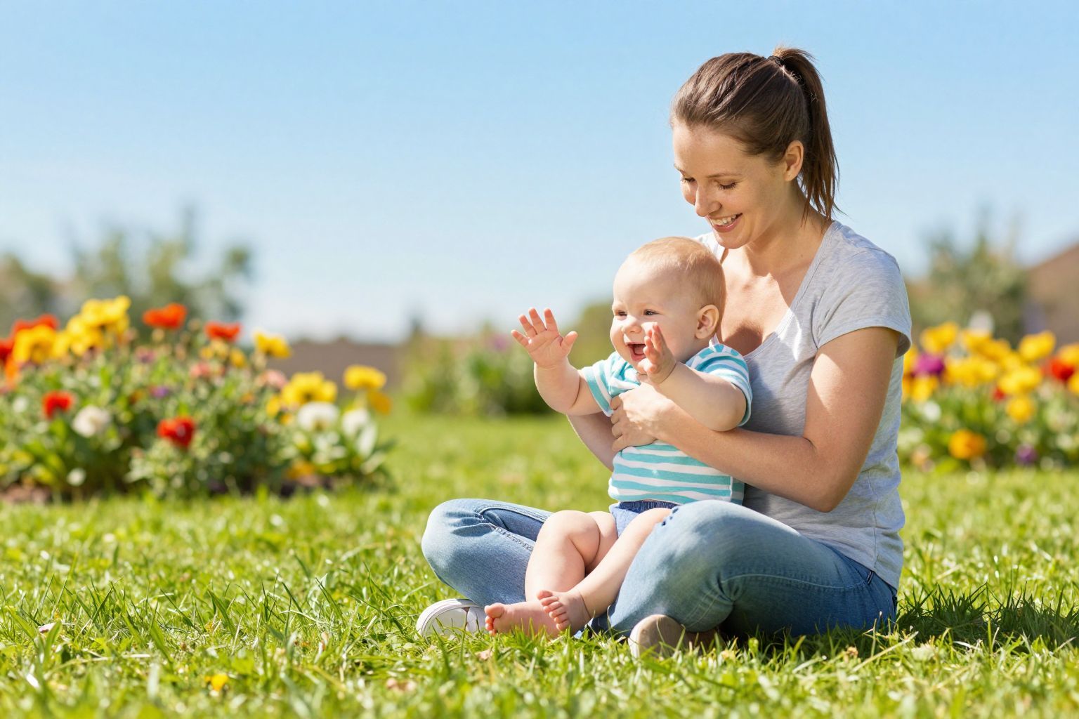 A lovagoltatók segítik a baba motoros fejlődését.
