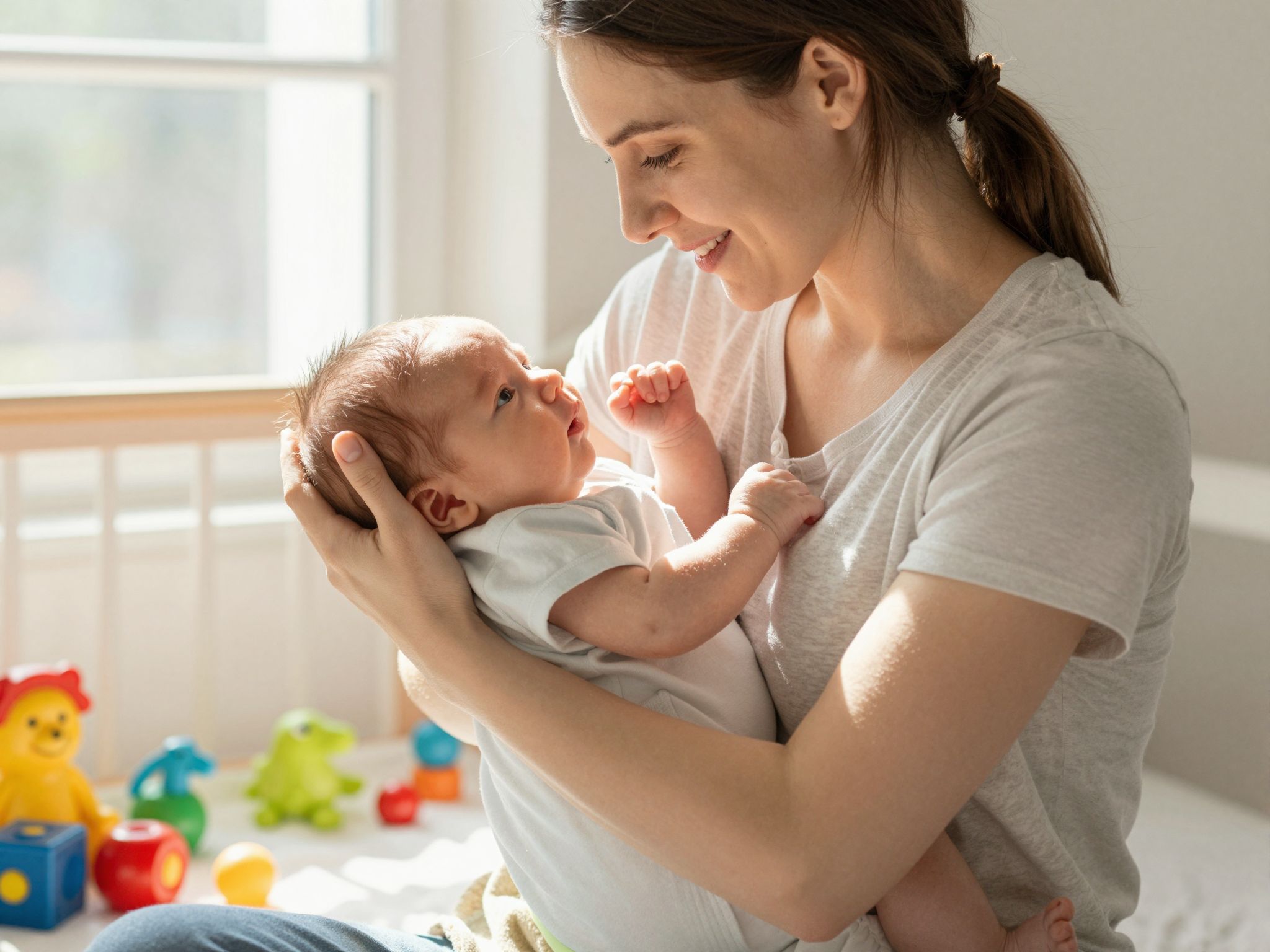 A babával való összebújás erősíti a kötődést és biztonságot.