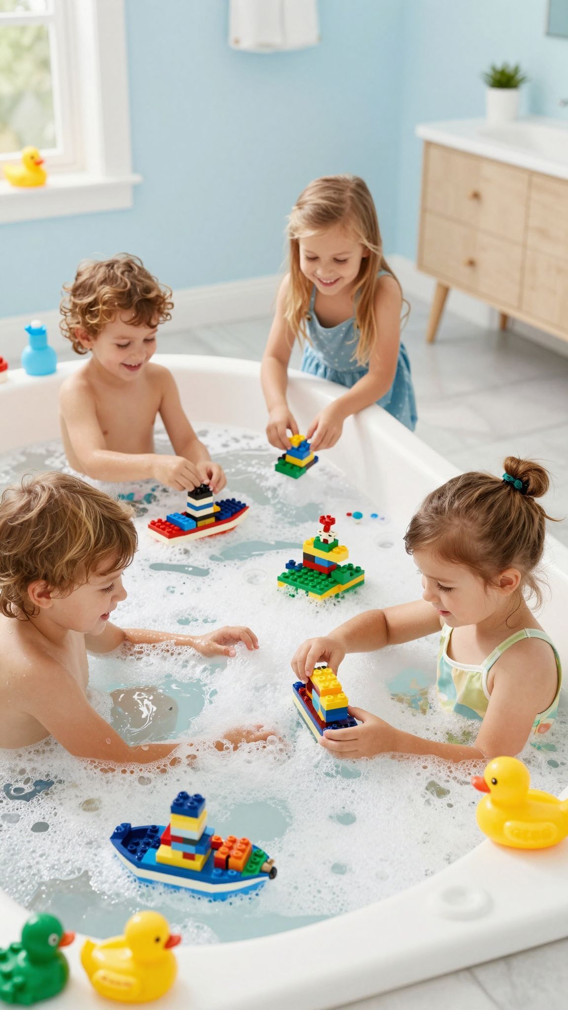 A LEGO játék elősegíti a gyerekek közötti együttműködést.