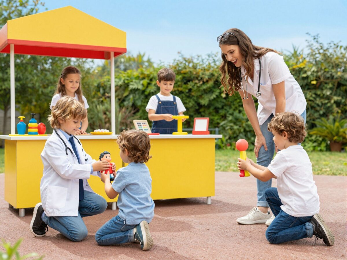 Papás-mamás, boltos, orvosos: Miért elengedhetetlen a szerepjáték a gyerek fejlődéséhez?