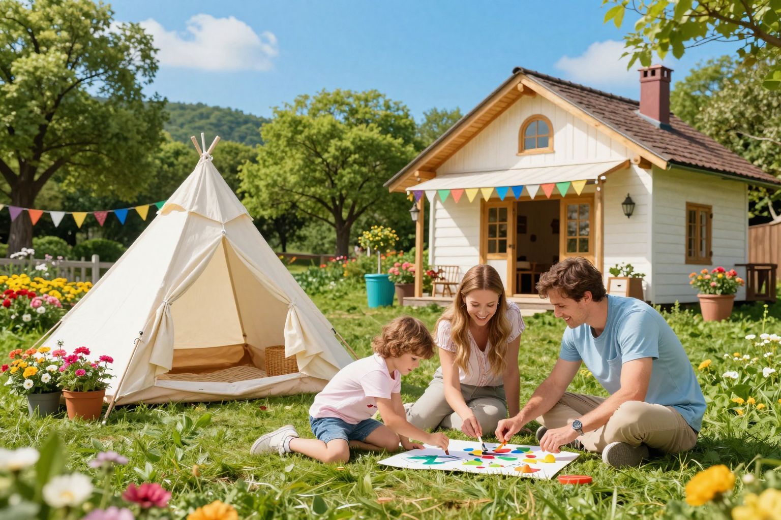 Családi sátorozás varázsa a természet szívében rejlik.