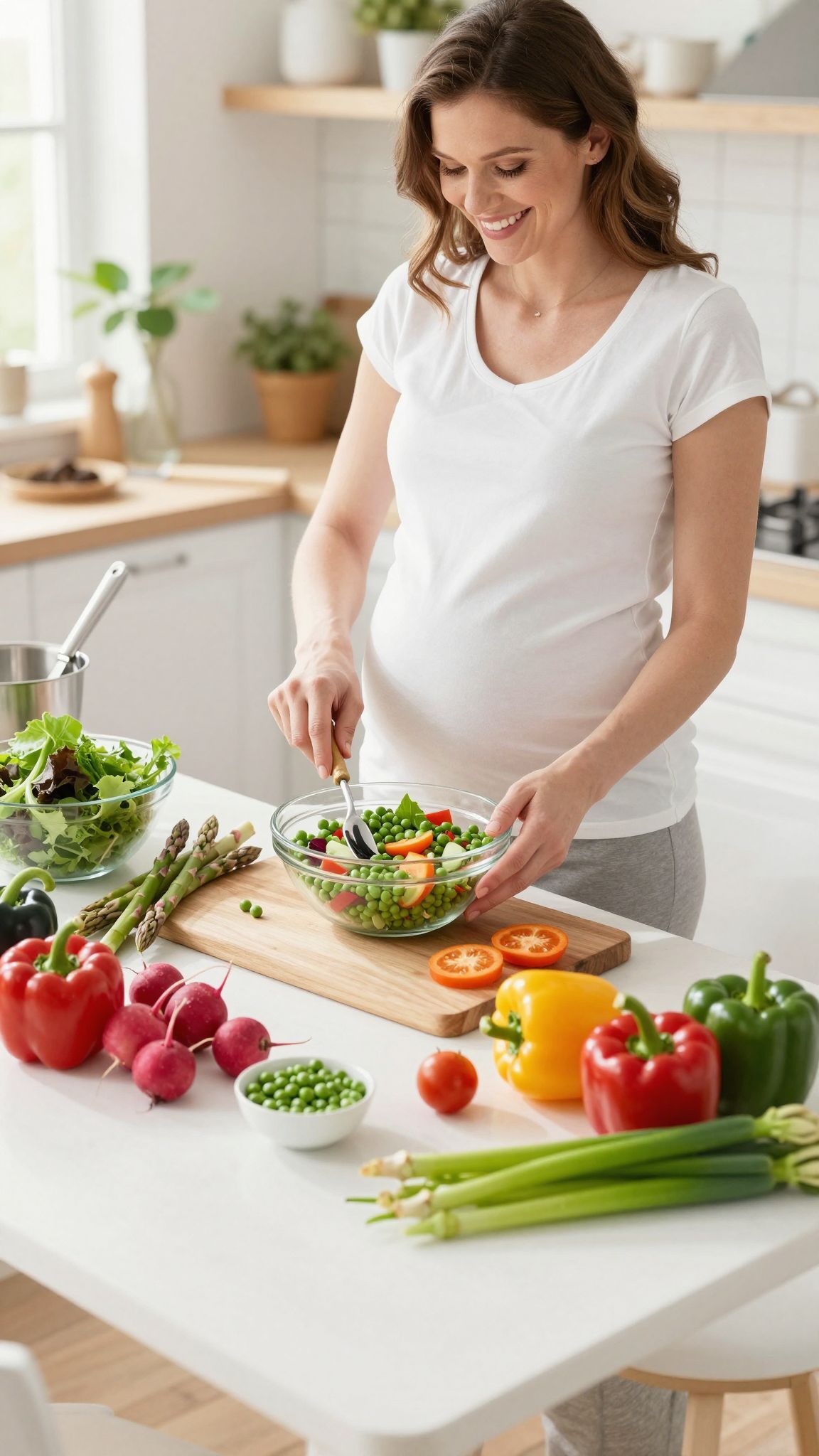 Tavaszi zöldségek gazdagok vitaminokban, támogatják a kismamák egészségét.