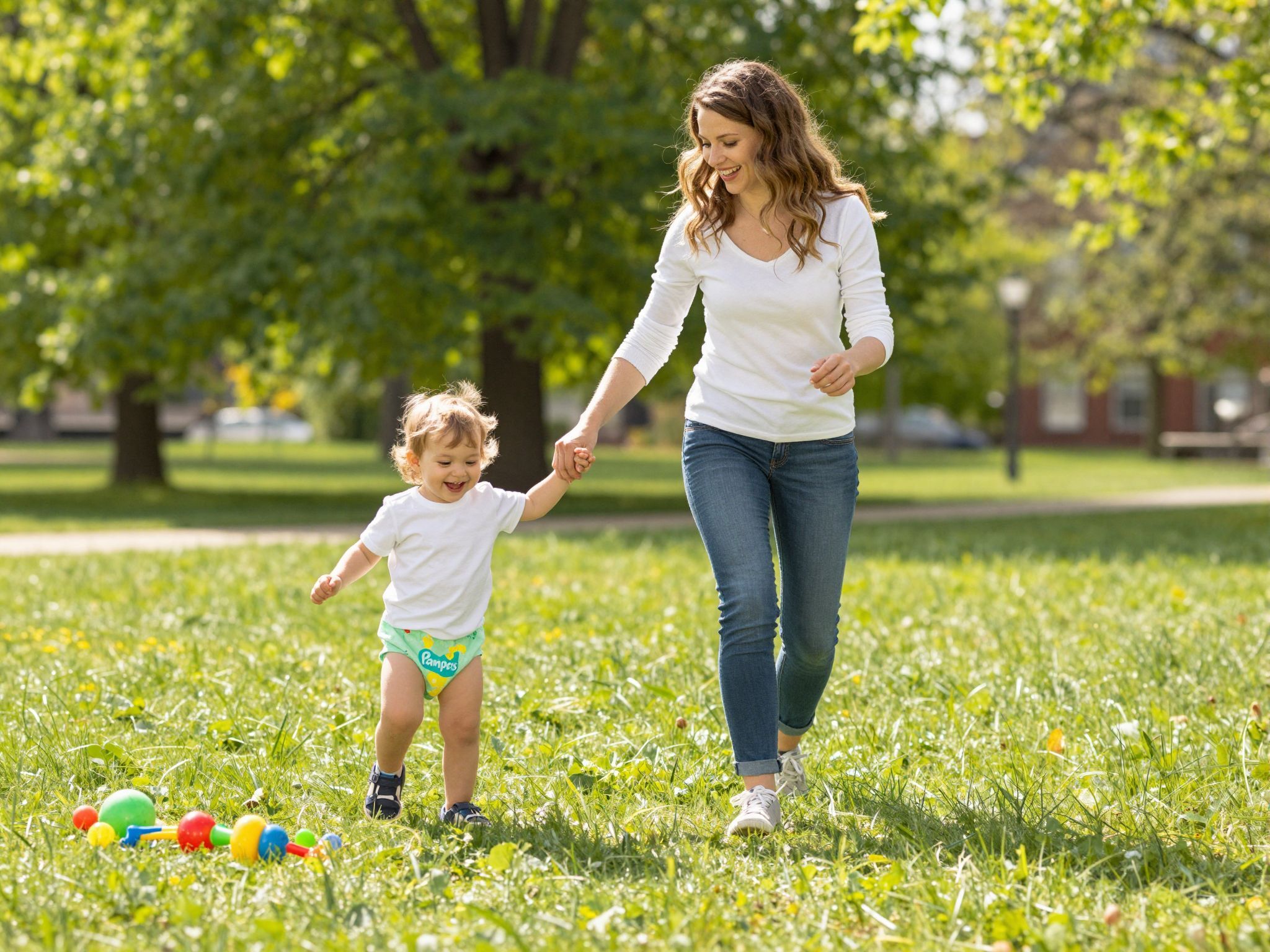 A Pampers Pants mozgás közben is garantálja a szárazságot.