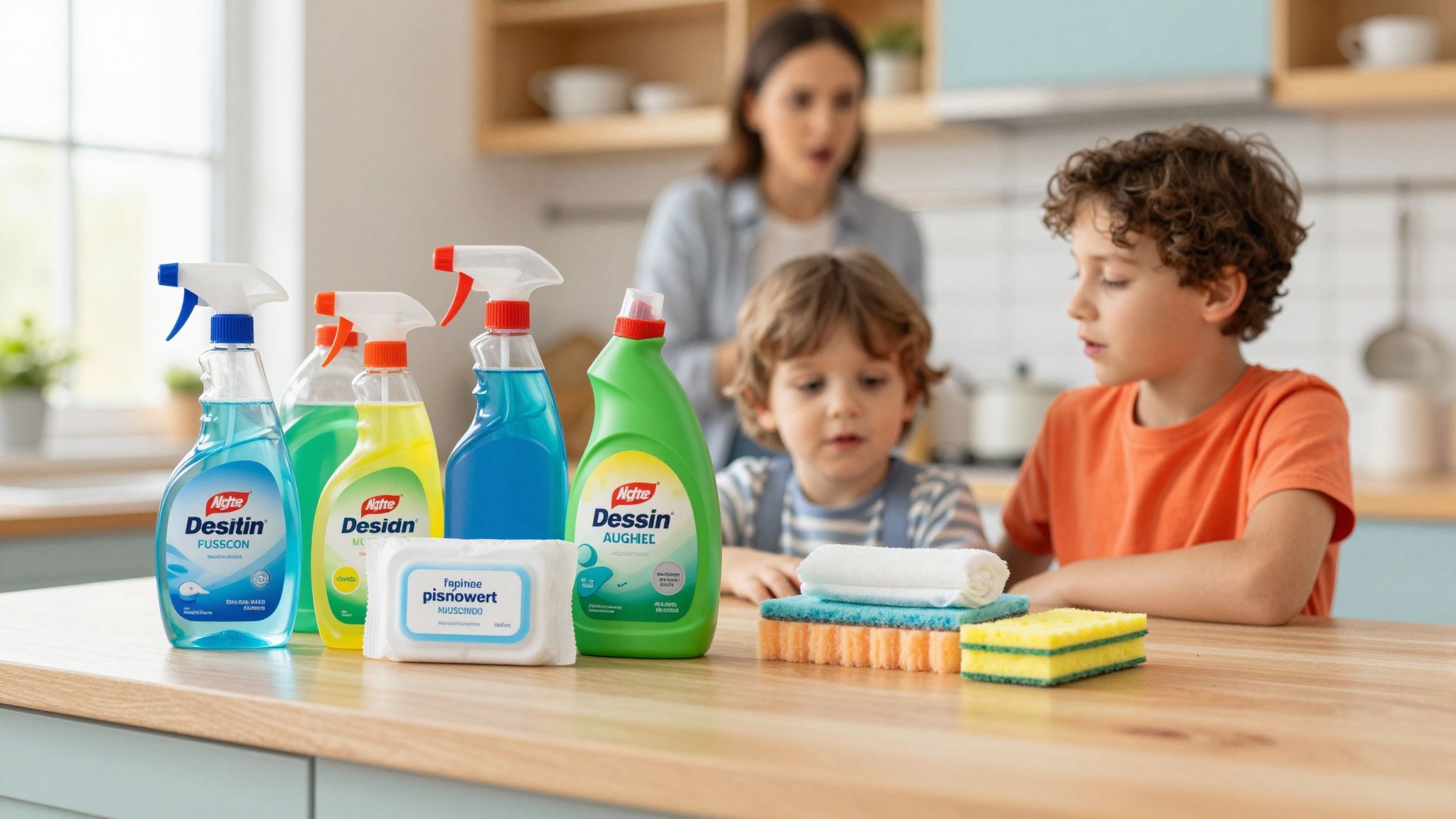 Mindig tartsuk távol a vegyszereket a gyerekektől.