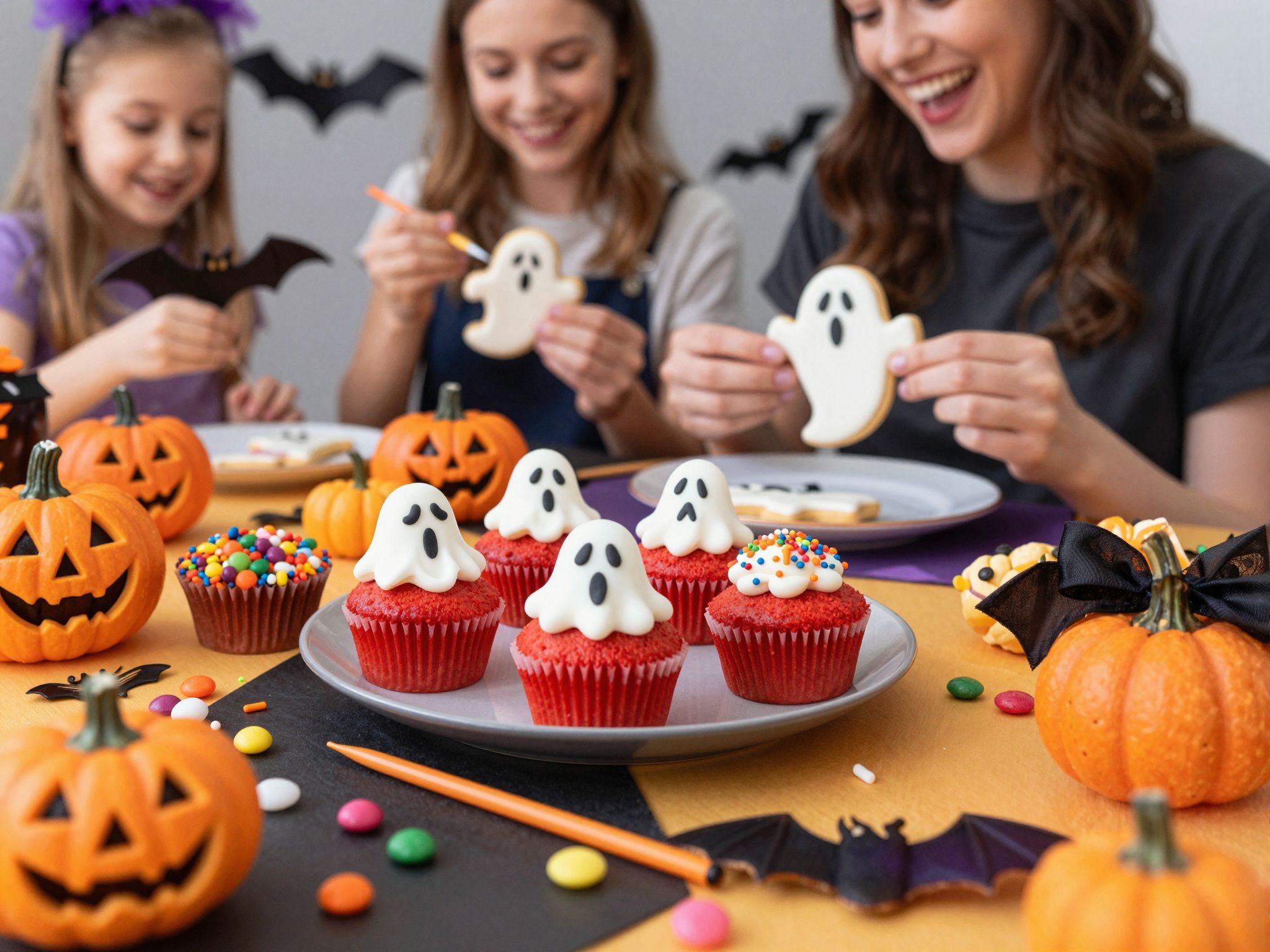 A vérvörös bársony édességek az ünnep hangulatát fokozzák.