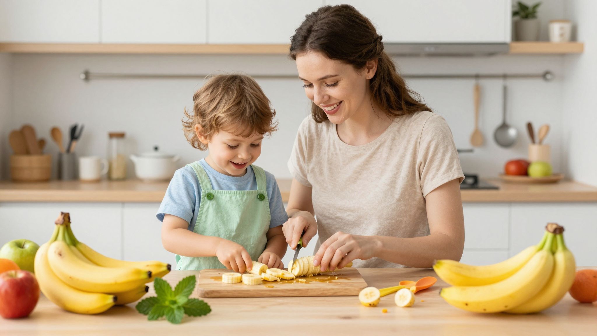 A banán természetes cukortartalma édes ízt ad az ételeknek.
