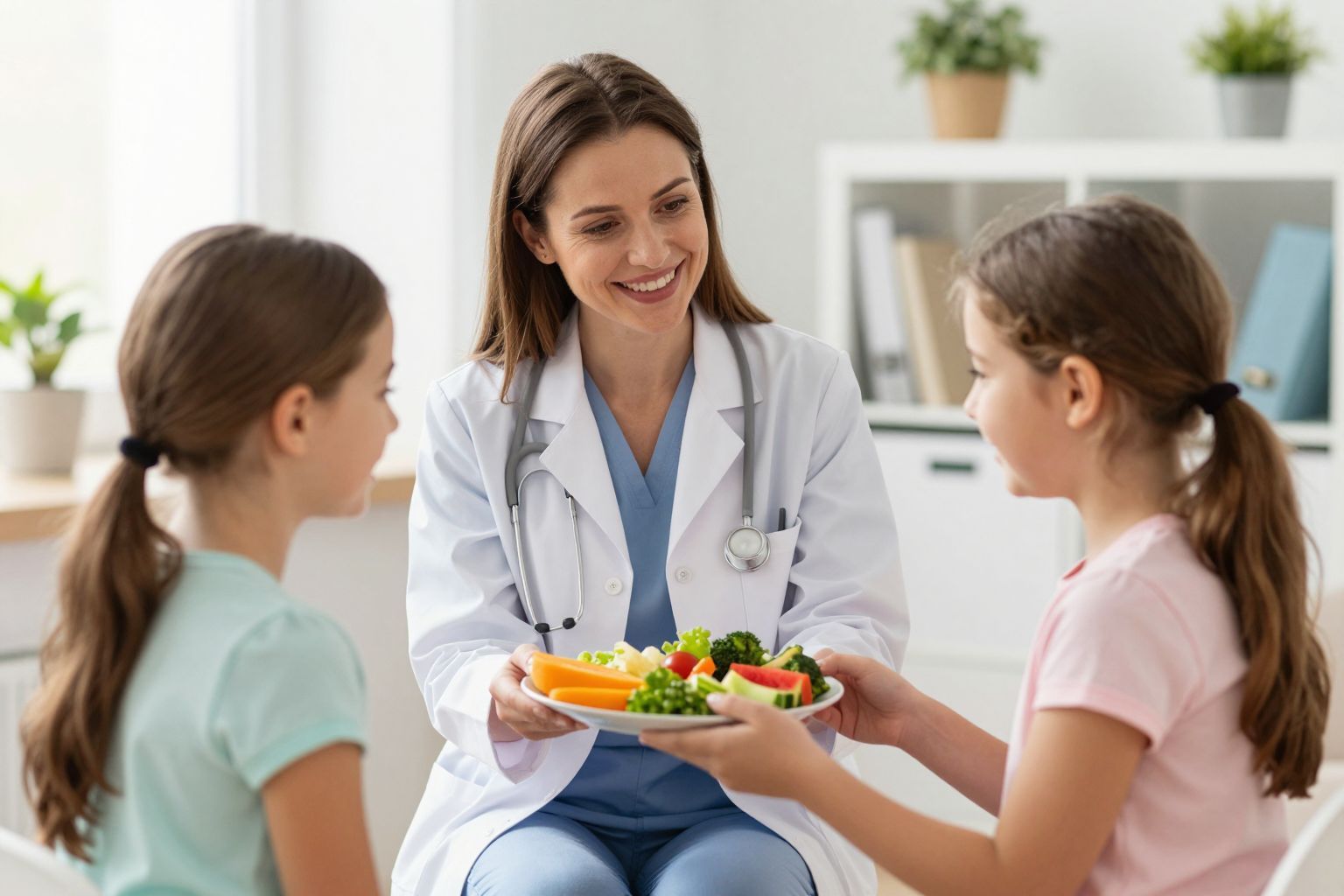 A dietetikus segít a táplálkozási szokások helyreállításában.