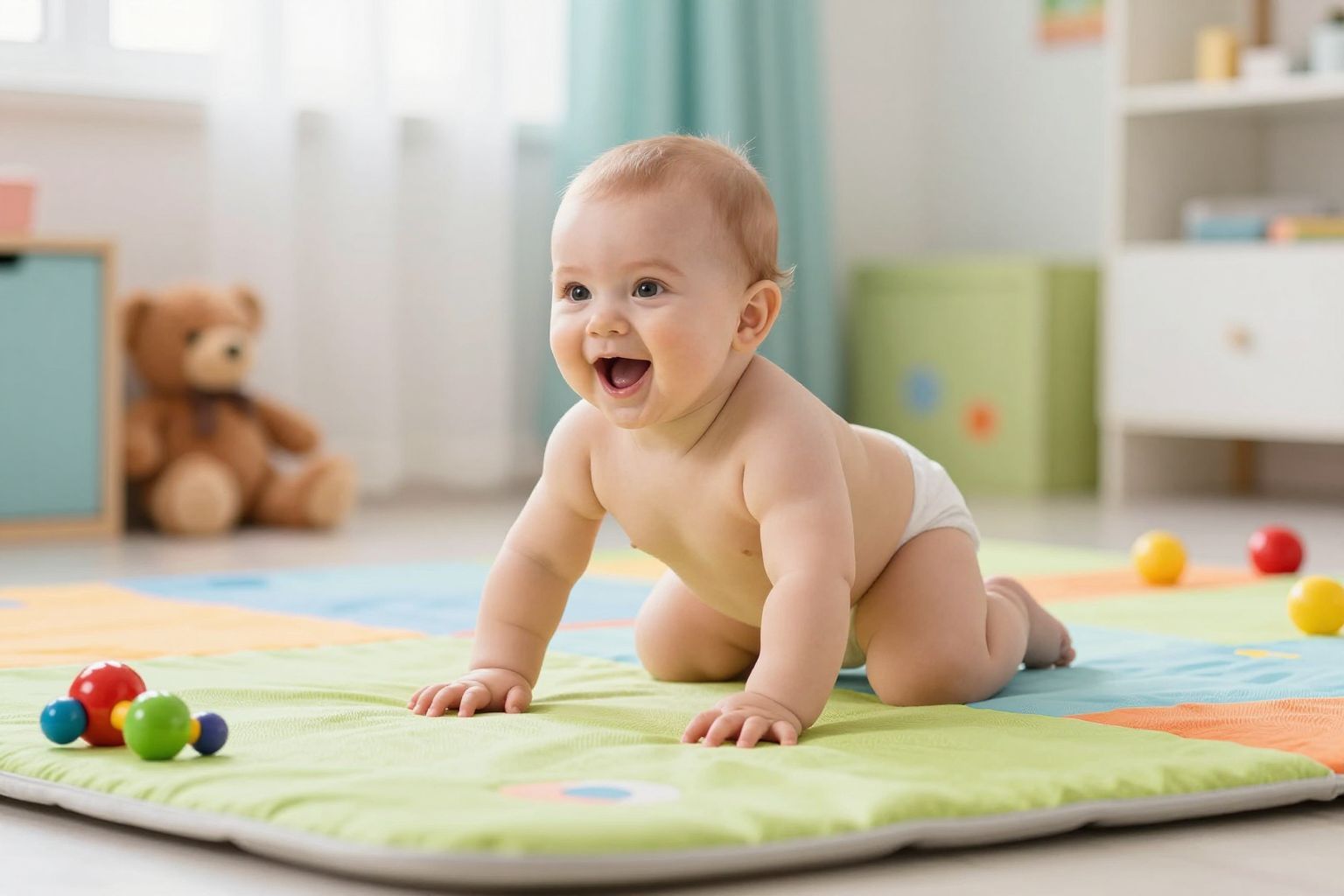 A forgás segíti a baba mozgáskoordinációjának fejlődését.