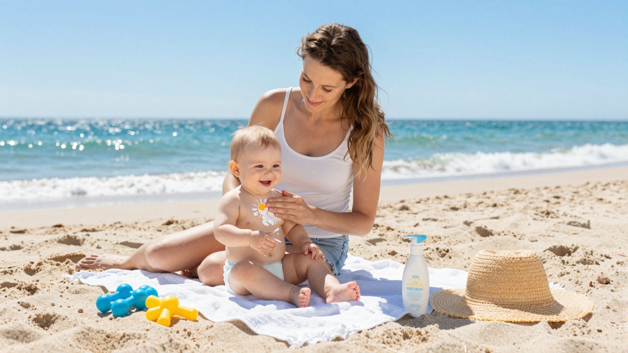 A homok és a víz fokozza a nap UV-sugárzását.