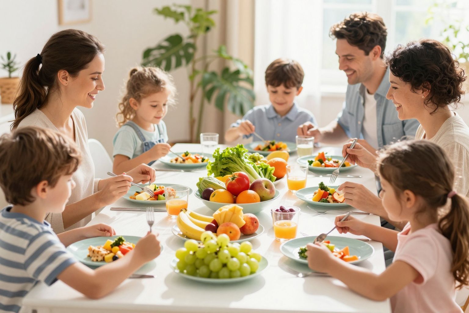 A közös étkezés erősíti a családi kötelékeket.