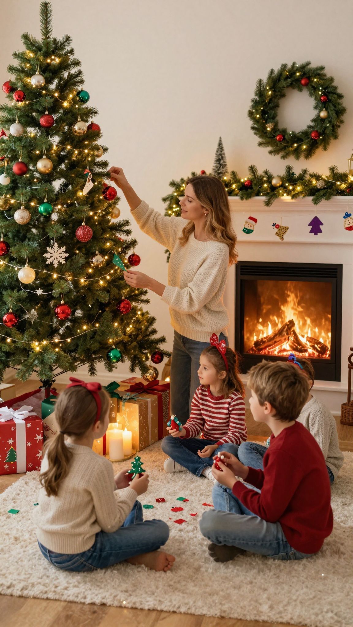 A kreatív díszítés fokozza az ünnepi hangulatot és varázst.