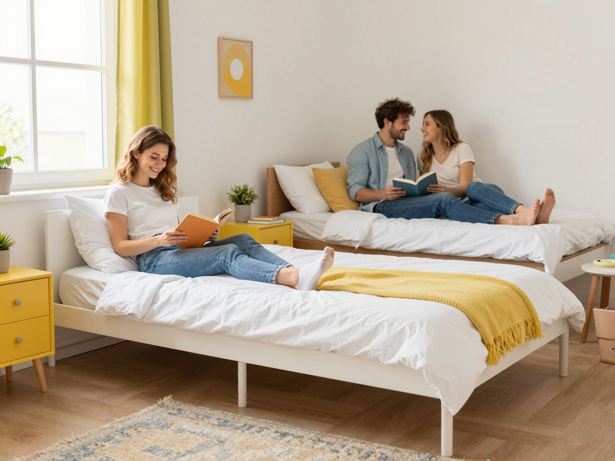 A külön szoba önálló alvást és nyugodt pihenést biztosít.