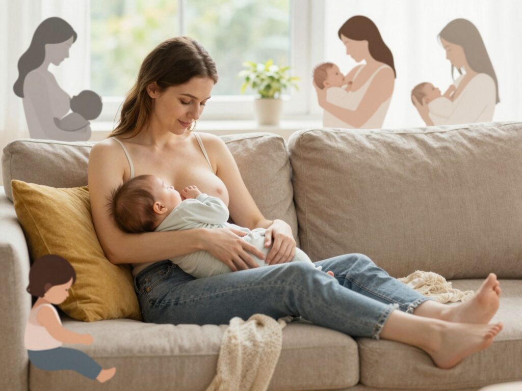 A legnépszerűbb szoptatási pozíciók és előnyeik: találd meg a kedvenceteket