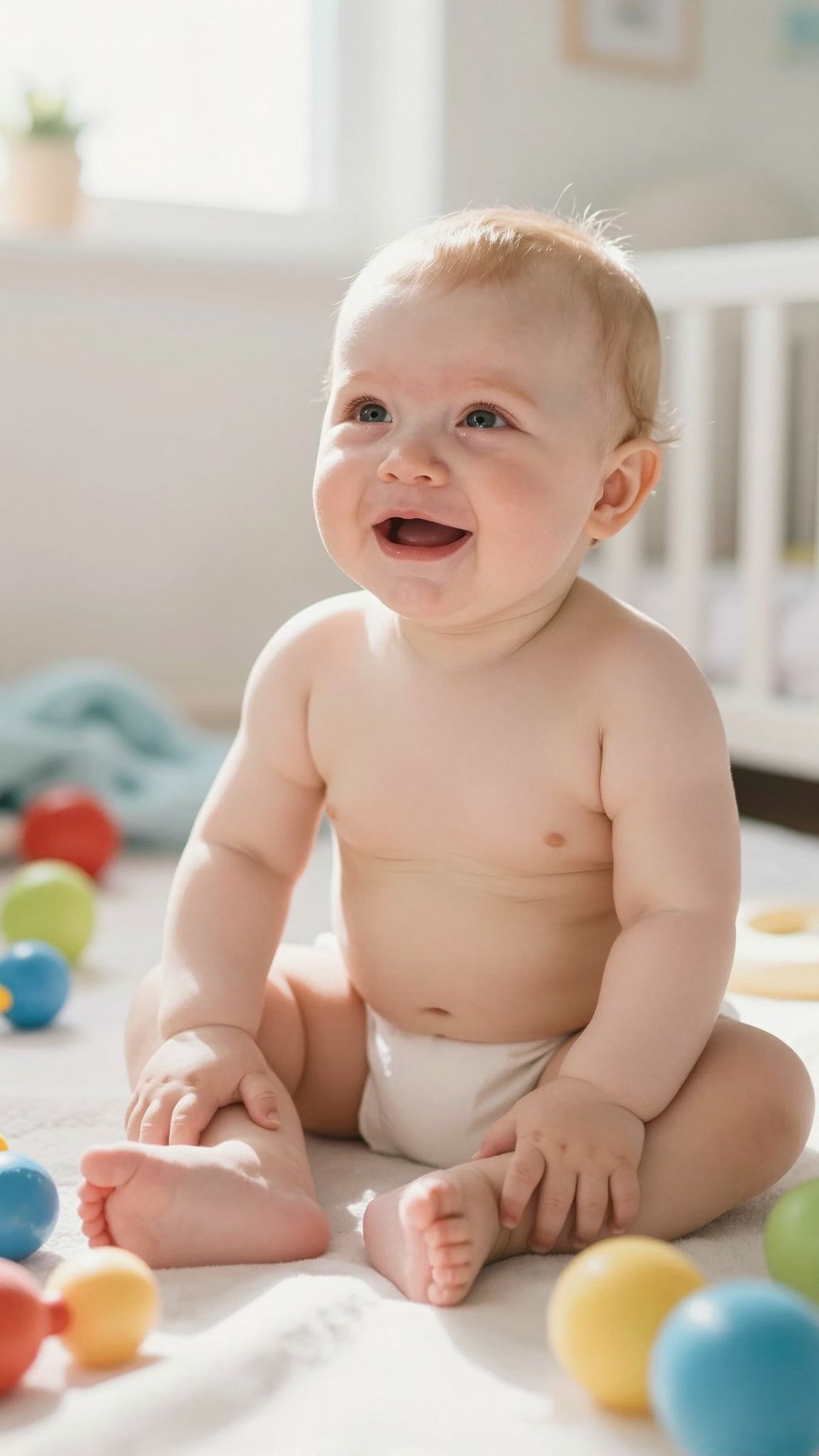 A sírás a baba érzelmi kifejezésének első jele.