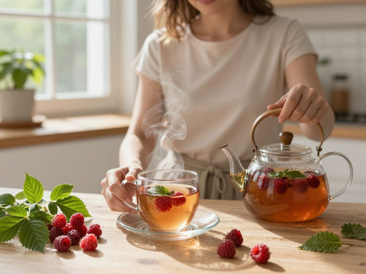 A málnalevél tea hatása a szülésre: mikortól és hogyan érdemes fogyasztani?