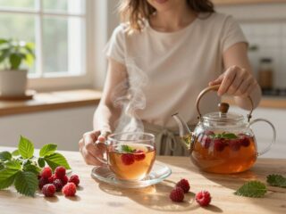 A málnalevél tea hatása a szülésre: mikortól és hogyan érdemes fogyasztani?